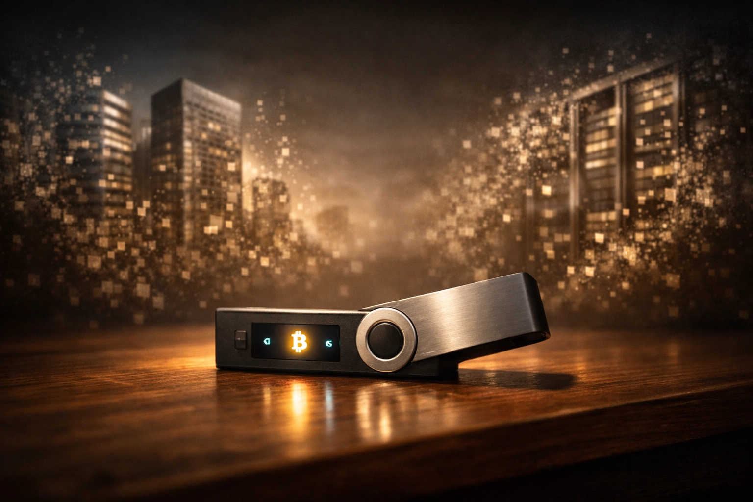 Hardware wallet for self-custody crypto payments showing merchant independence from processors