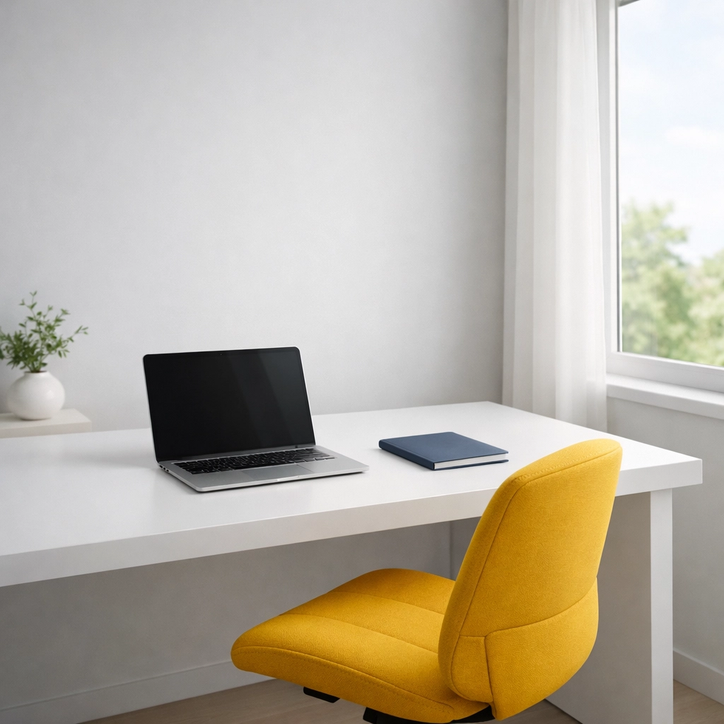 Minimalist and clutter-free home office that promotes mental clarity and productivity.