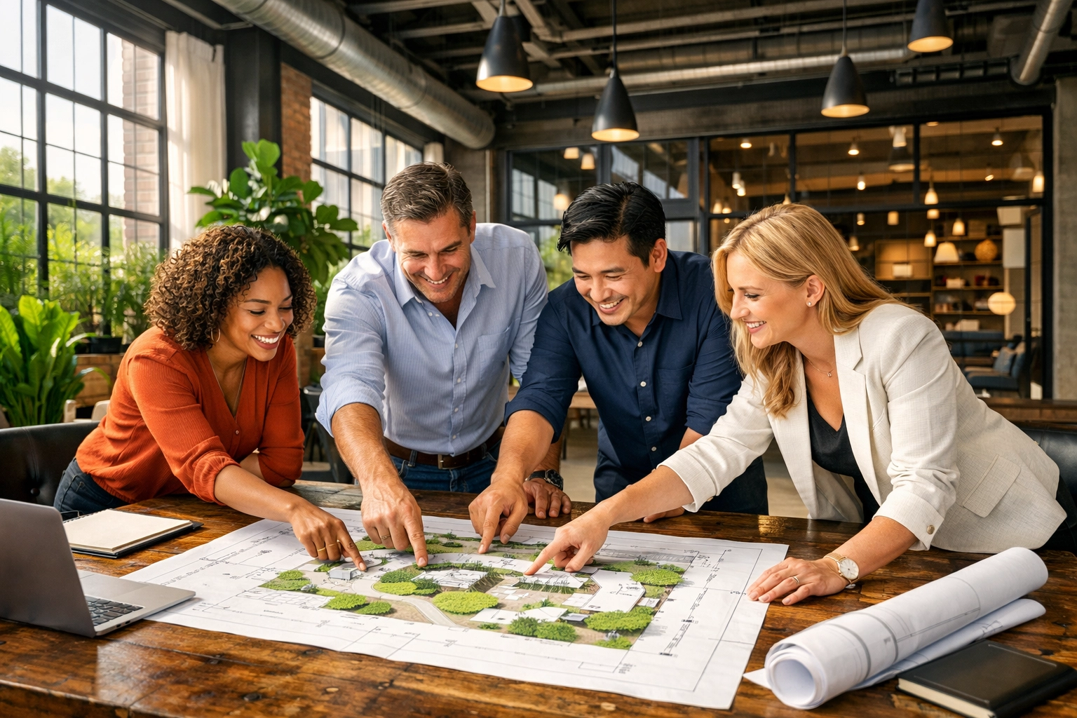 Strategic marketing team collaborating on brand placement and environmental dominance for the Big Game.