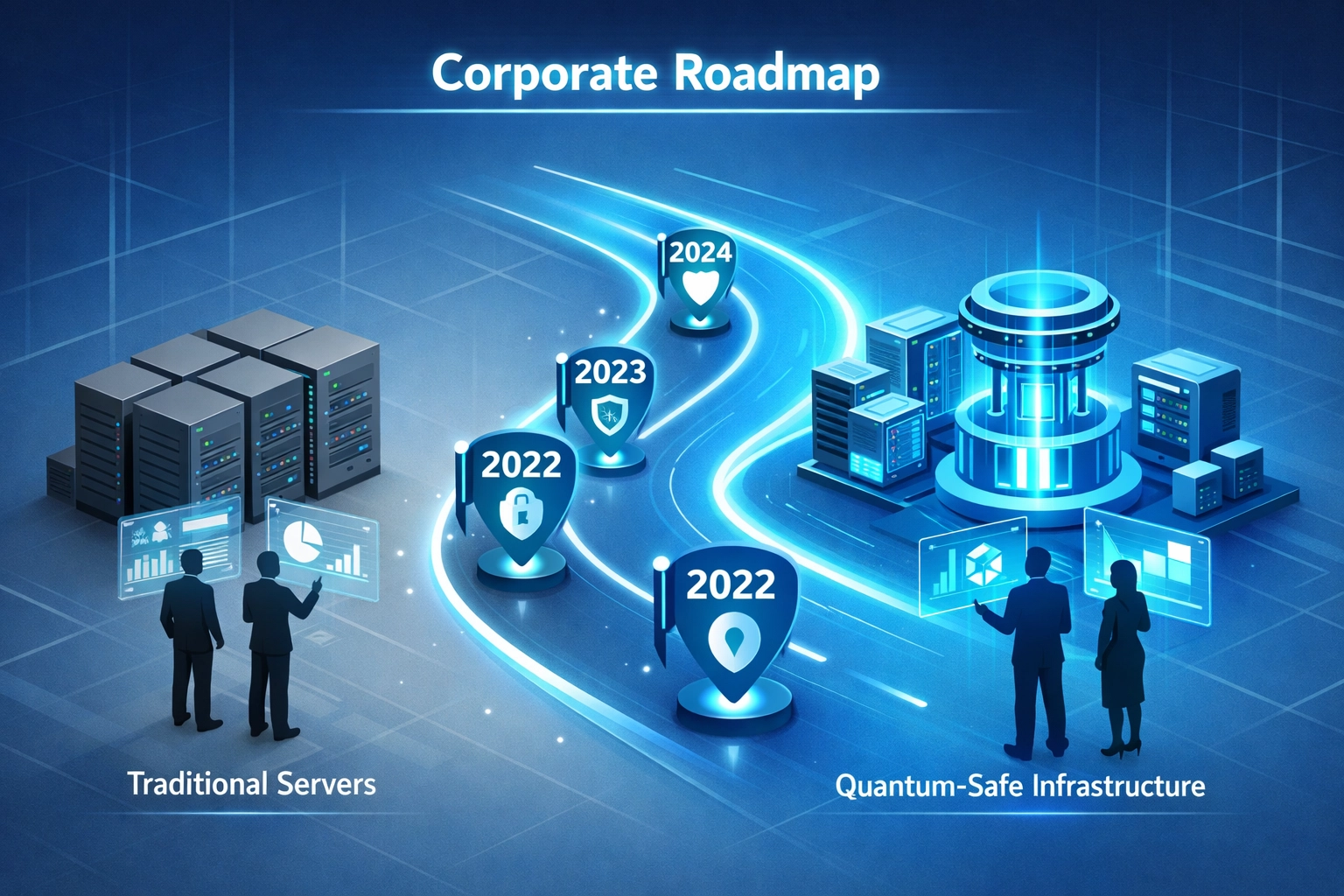 Business roadmap migrating to quantum-safe security infrastructure