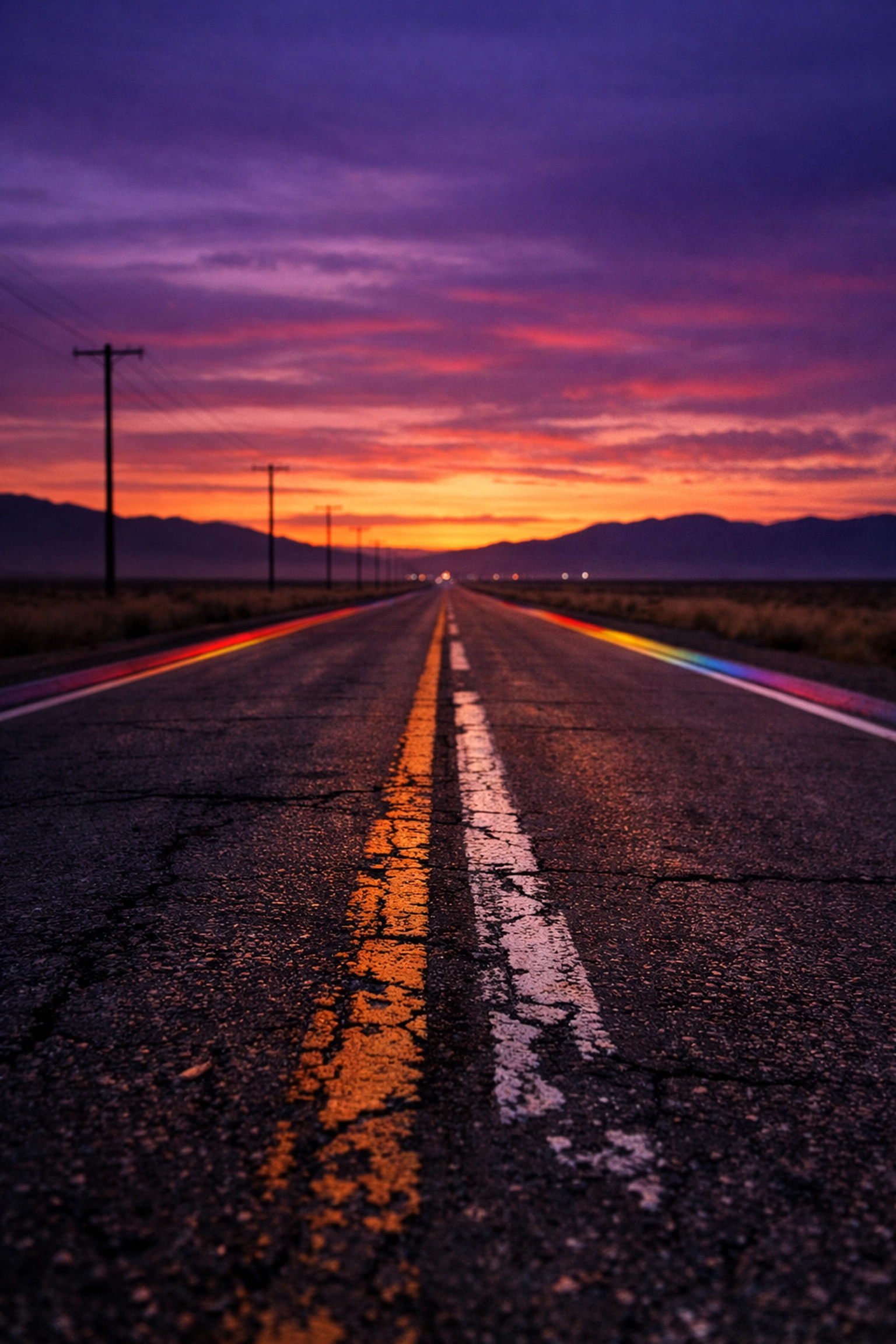 Lonely Idaho highway representing isolation in queer cinema classic My Own Private Idaho