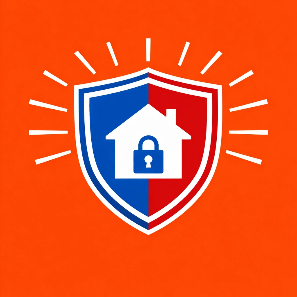 Secure shield icon with a house, representing trusted security standards for small business websites.