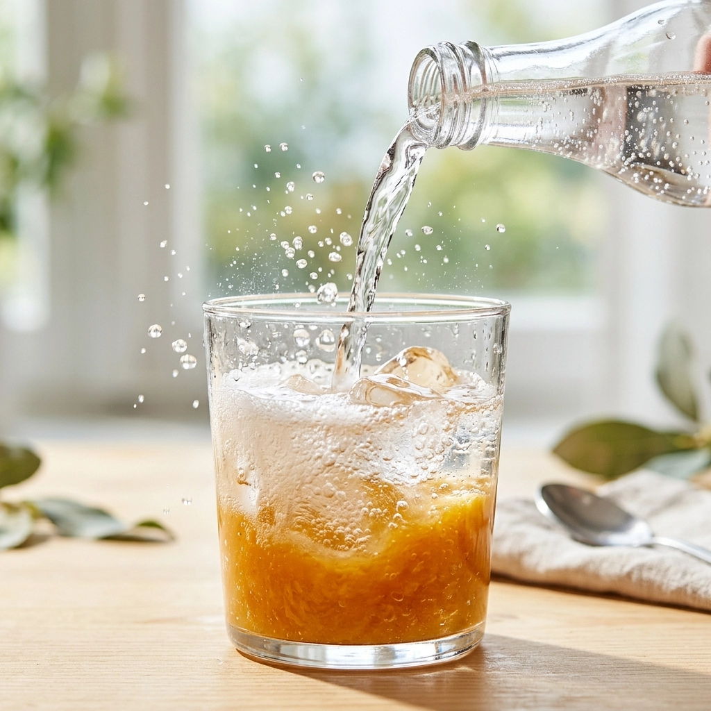 Pouring Sparkling Water