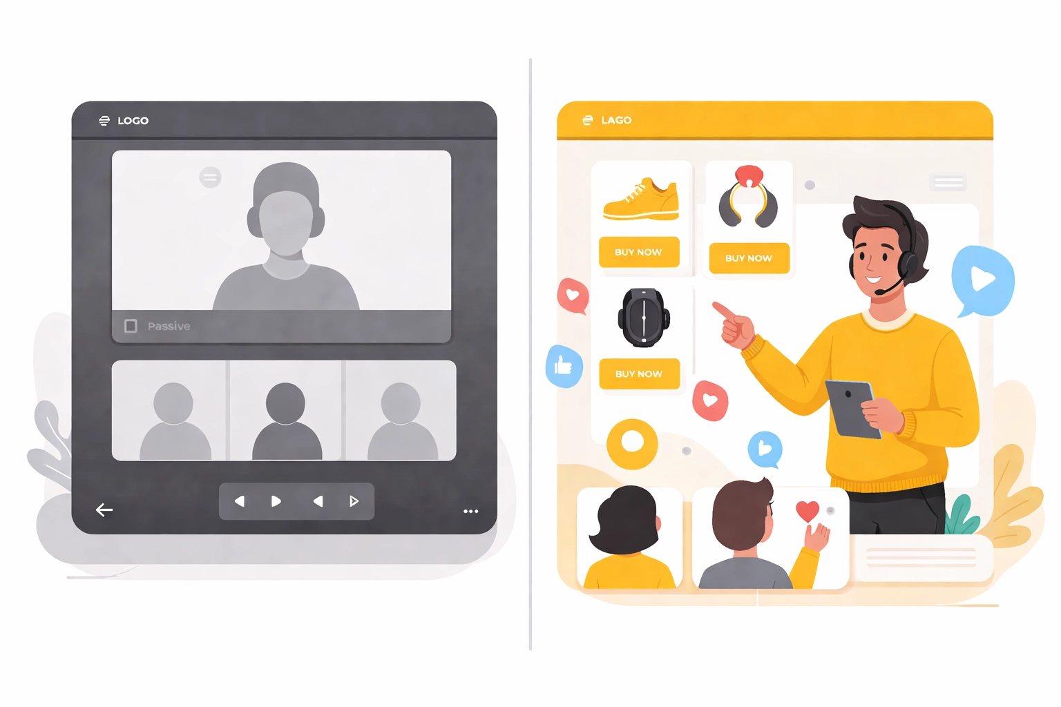 Comparison of Zoom video meetings versus interactive webinar platforms with engagement features