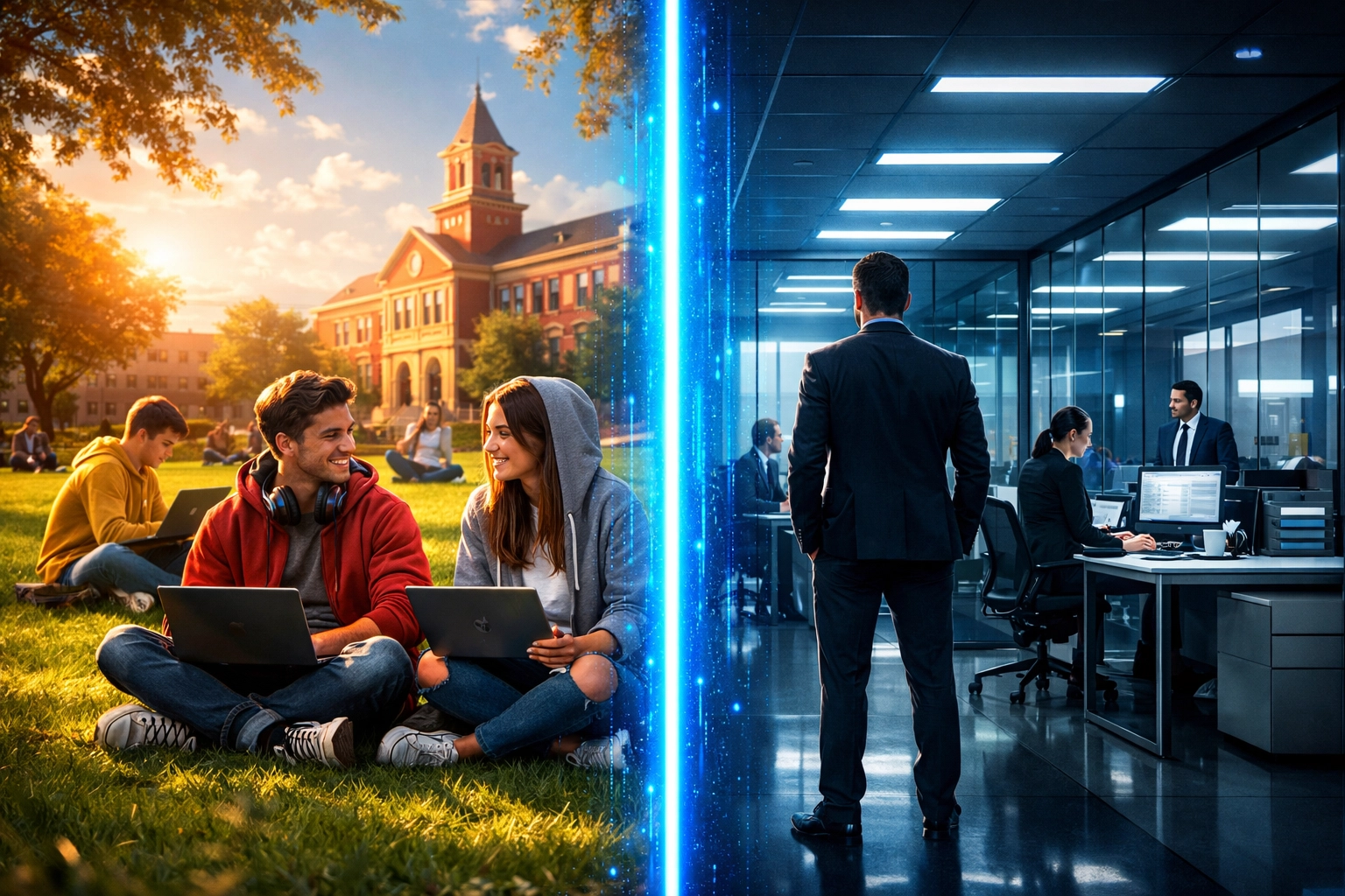 Campus-to-career culture shock: casual college environment versus formal corporate workplace