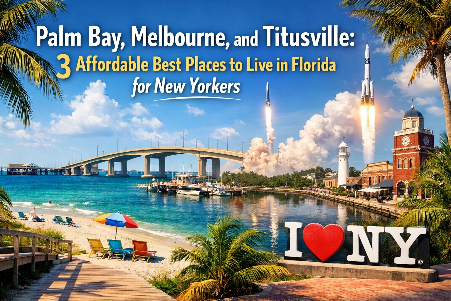 [HERO] Palm Bay, Melbourne, and Titusville: 3 Affordable Best Places to Live in Florida for New Yorkers
