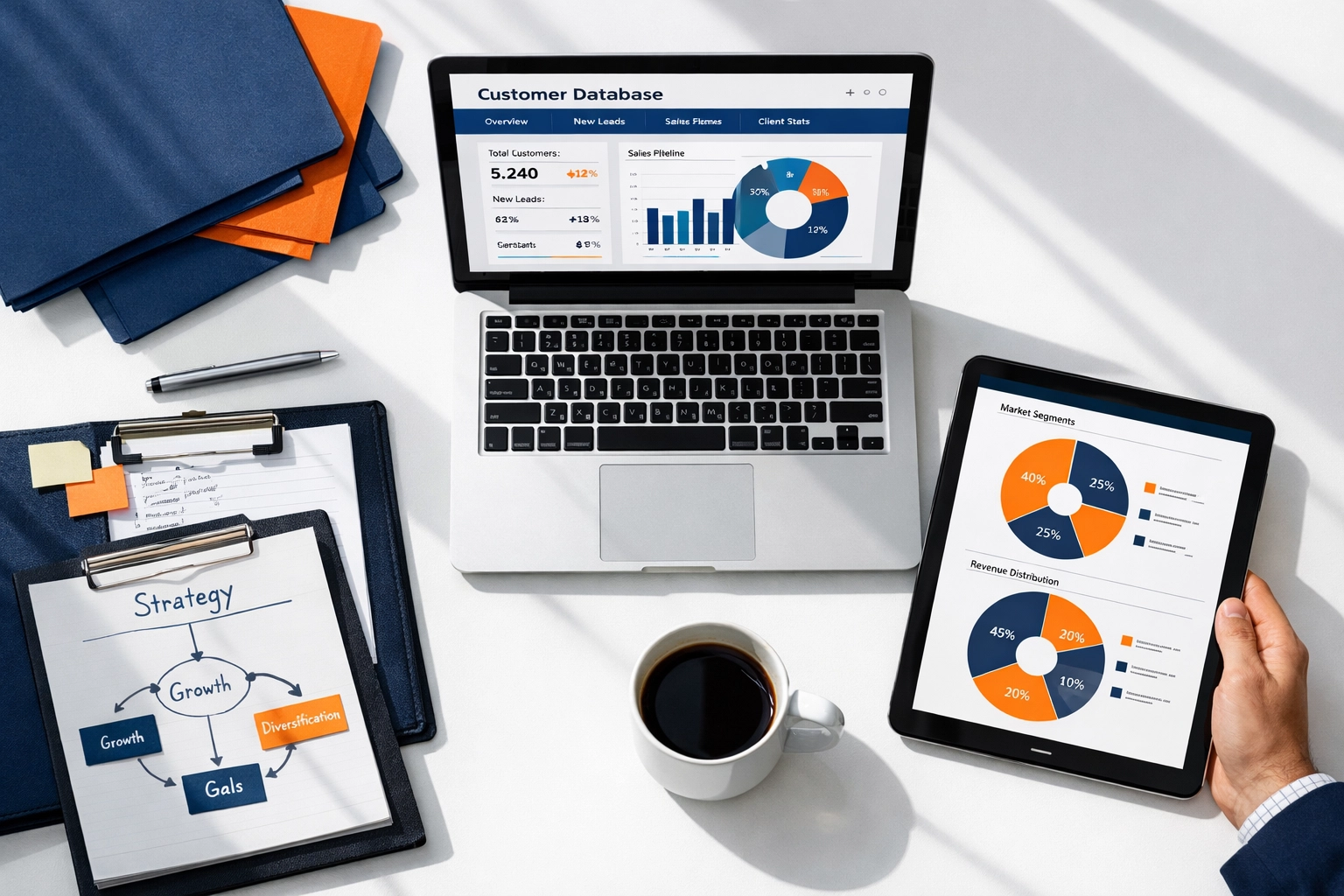 Business strategy planning with customer data and analytics to build company value drivers