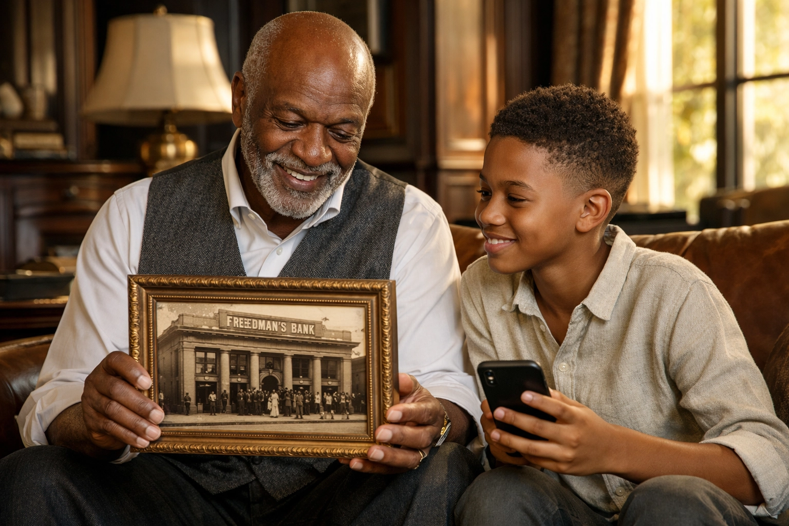 The Ultimate Guide to Sonny’s Black People of Interest: Everything You Need to Shop Black-Owned Brands Multi-generational Black family discussing financial legacy and supporting Black-owned businesses.