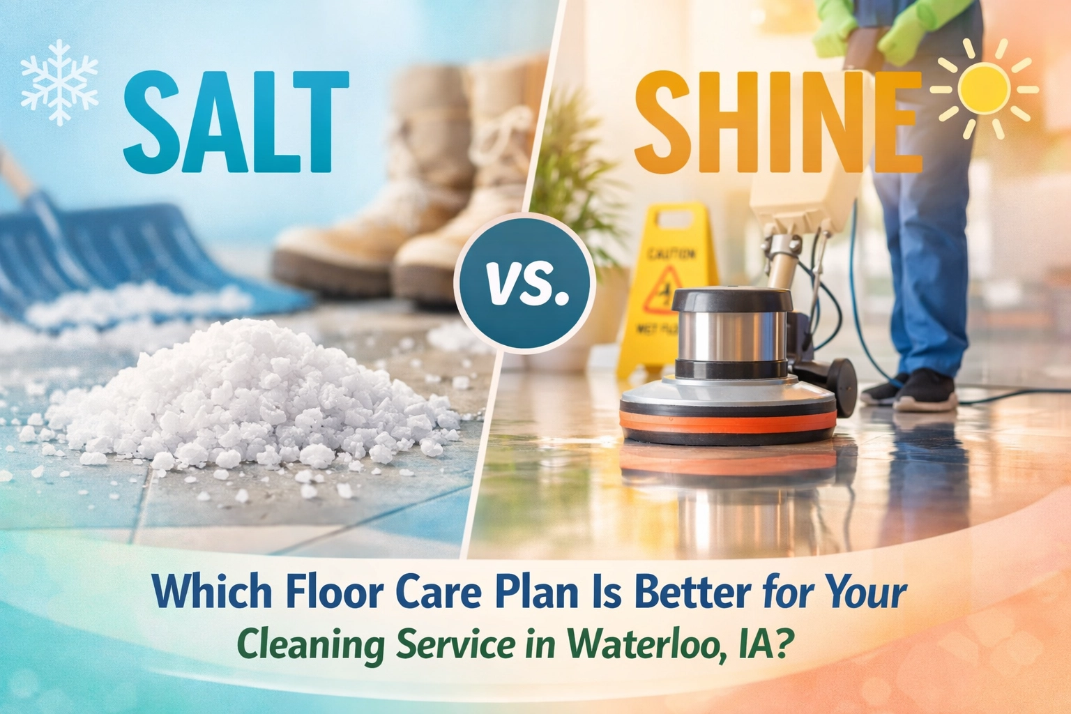 [HERO] Salt vs. Shine: Which Floor Care Plan Is Better for Your Cleaning Service in Waterloo, IA?