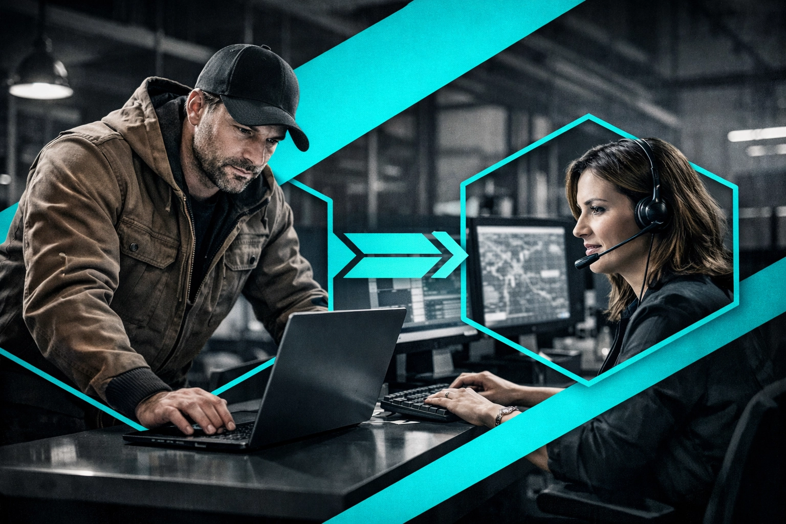 Contractor team using CRM software to manage and verify Google Local Services leads.