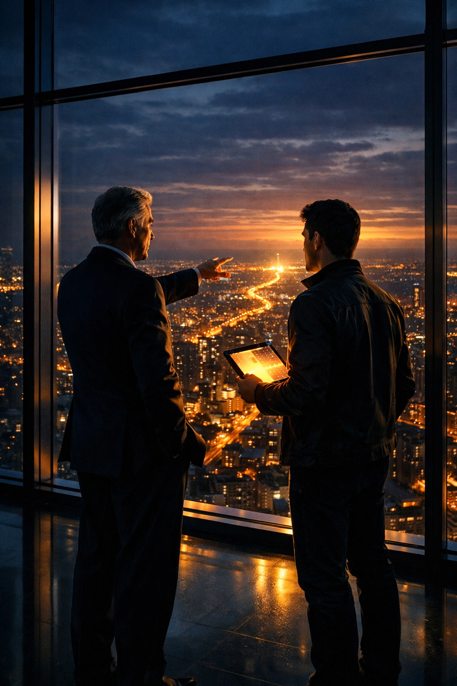 Strategic guide showing a hero a path to success