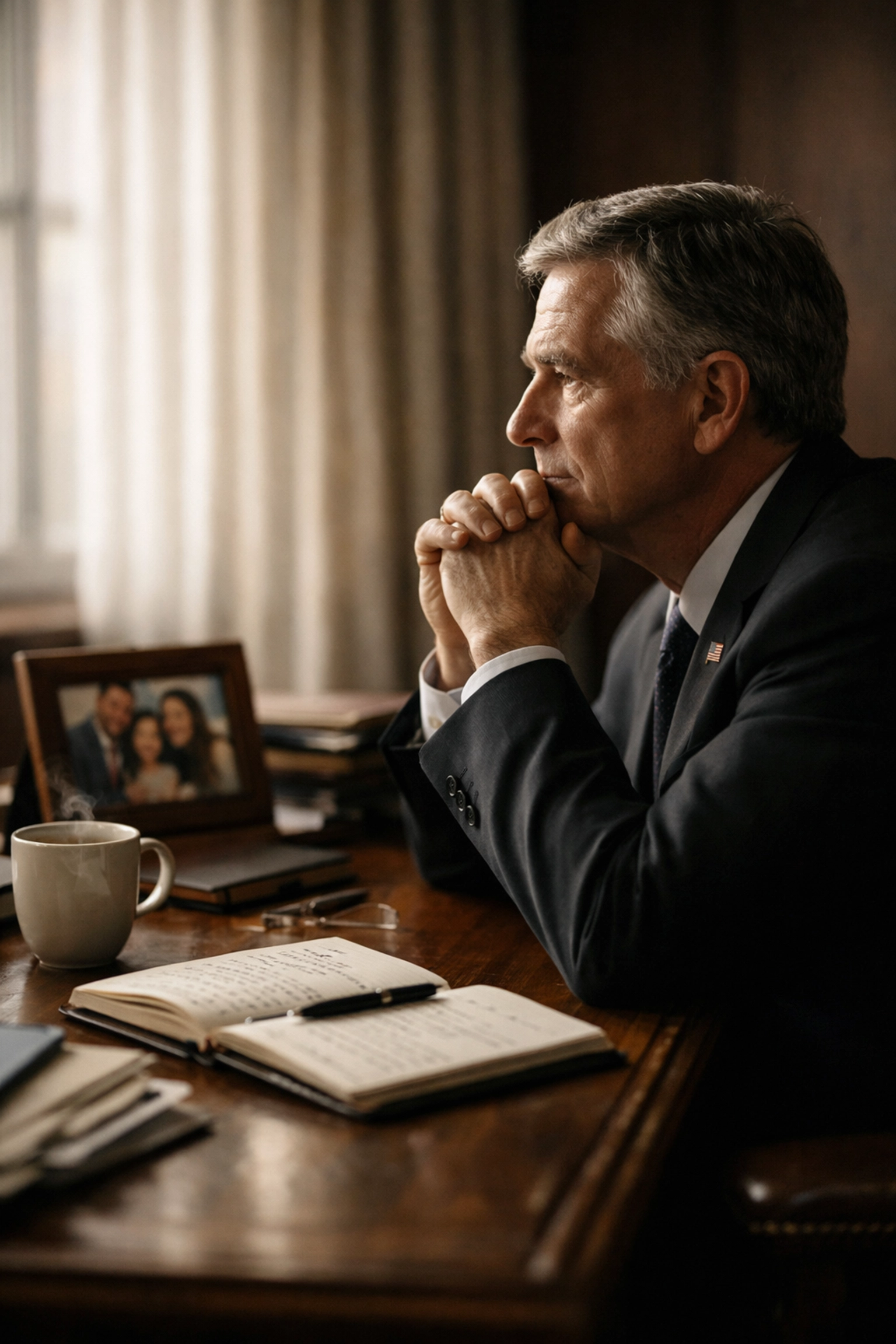 Leader reflecting on balancing personal connection with professional accountability