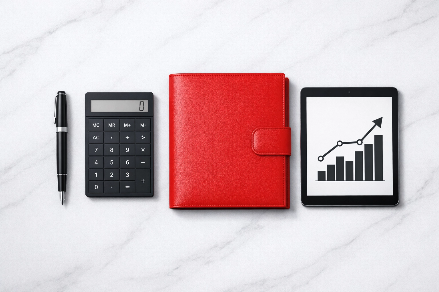 Bureau organisé pour le calcul du budget d'achat d'une maison à Québec.