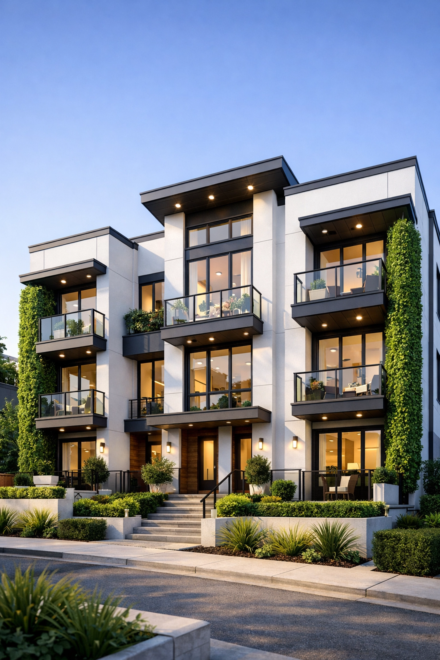 Modern multi-family apartment complex in Oklahoma City representing passive income and portfolio growth.