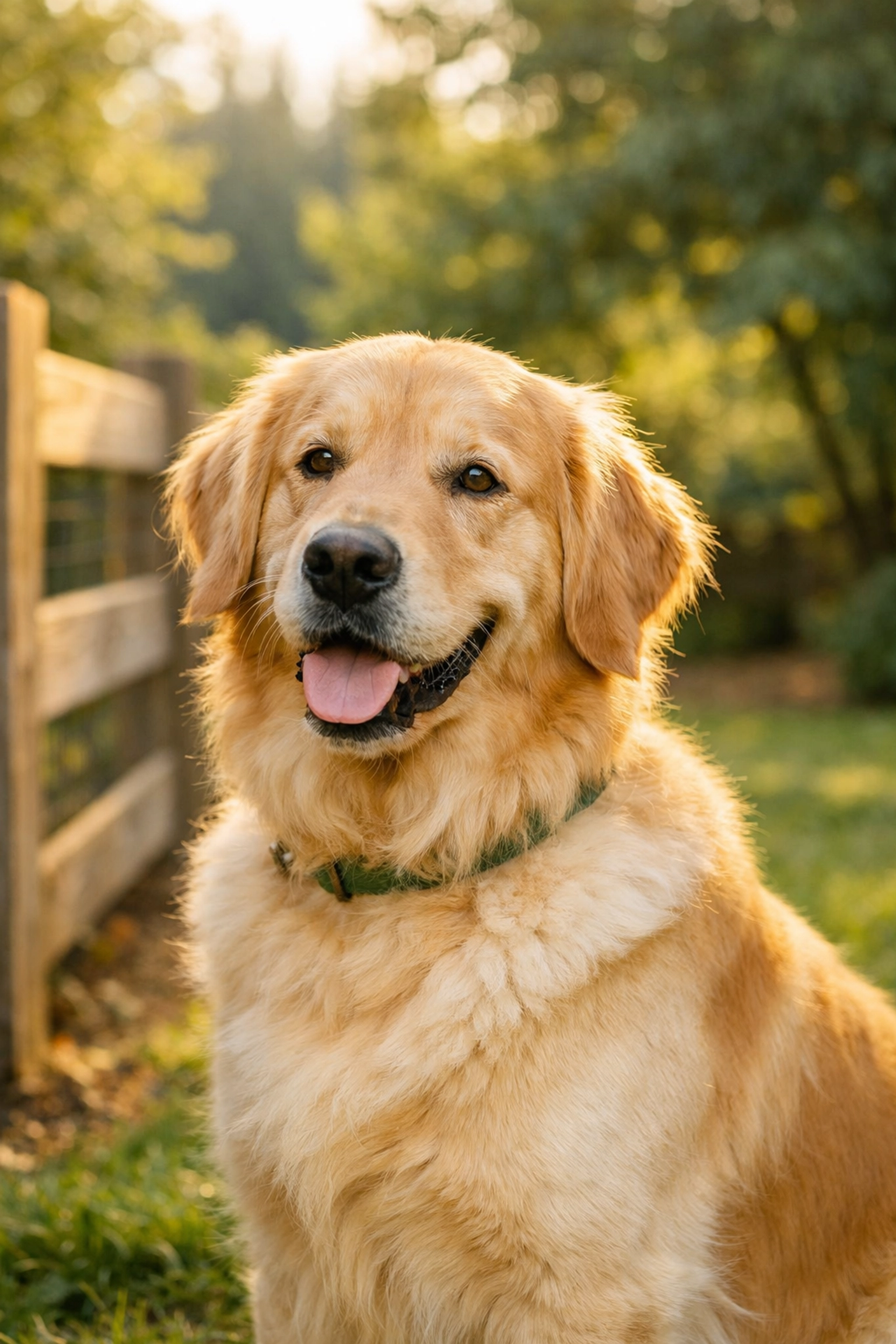Calm Golden Retriever enjoying stress-free specialized boarding for anxious dogs in Boring, Oregon.