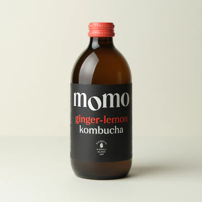 MOMO Ginger-Lemon Kombucha