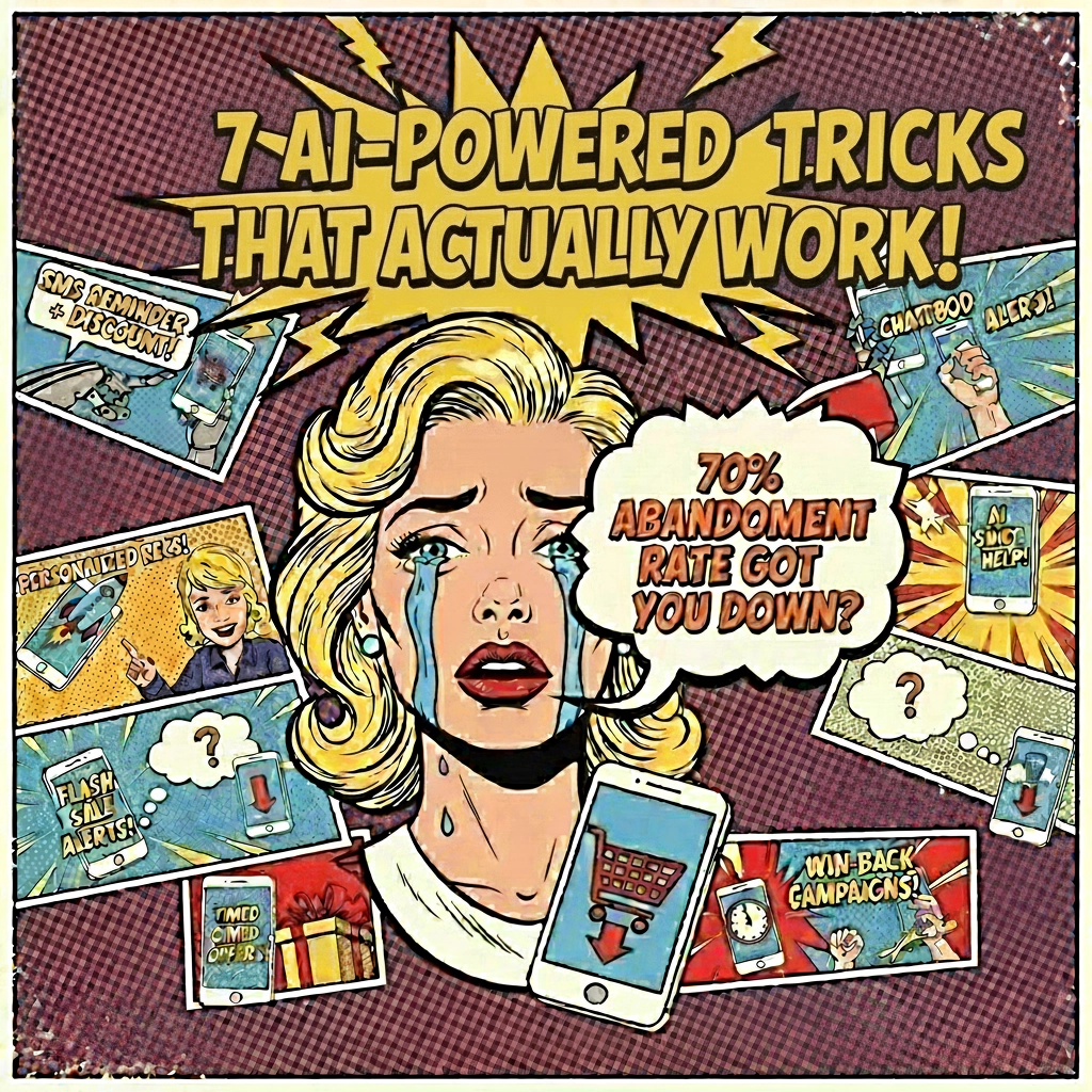 70% Cart Abandonment Rate Got You Down? 7 AI-Powered SMS Tricks That Actually Work