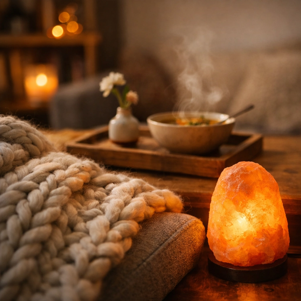 Warm living room with a nourishing meal, symbolizing emotional support and postpartum care in Toronto.
