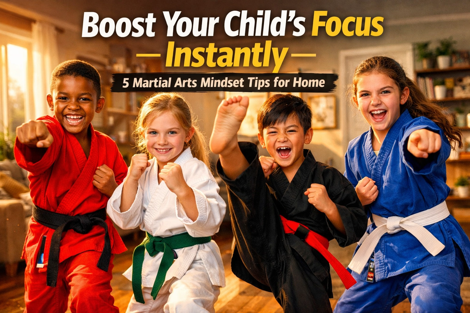 [HERO] Boost Your Child’s Focus Instantly: 5 Martial Arts Mindset Tips for Home