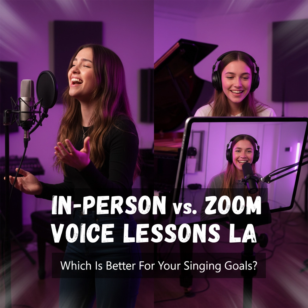 In-Person vs Zoom Voice Lessons LA: Which Is Better For Your Singing Goals?