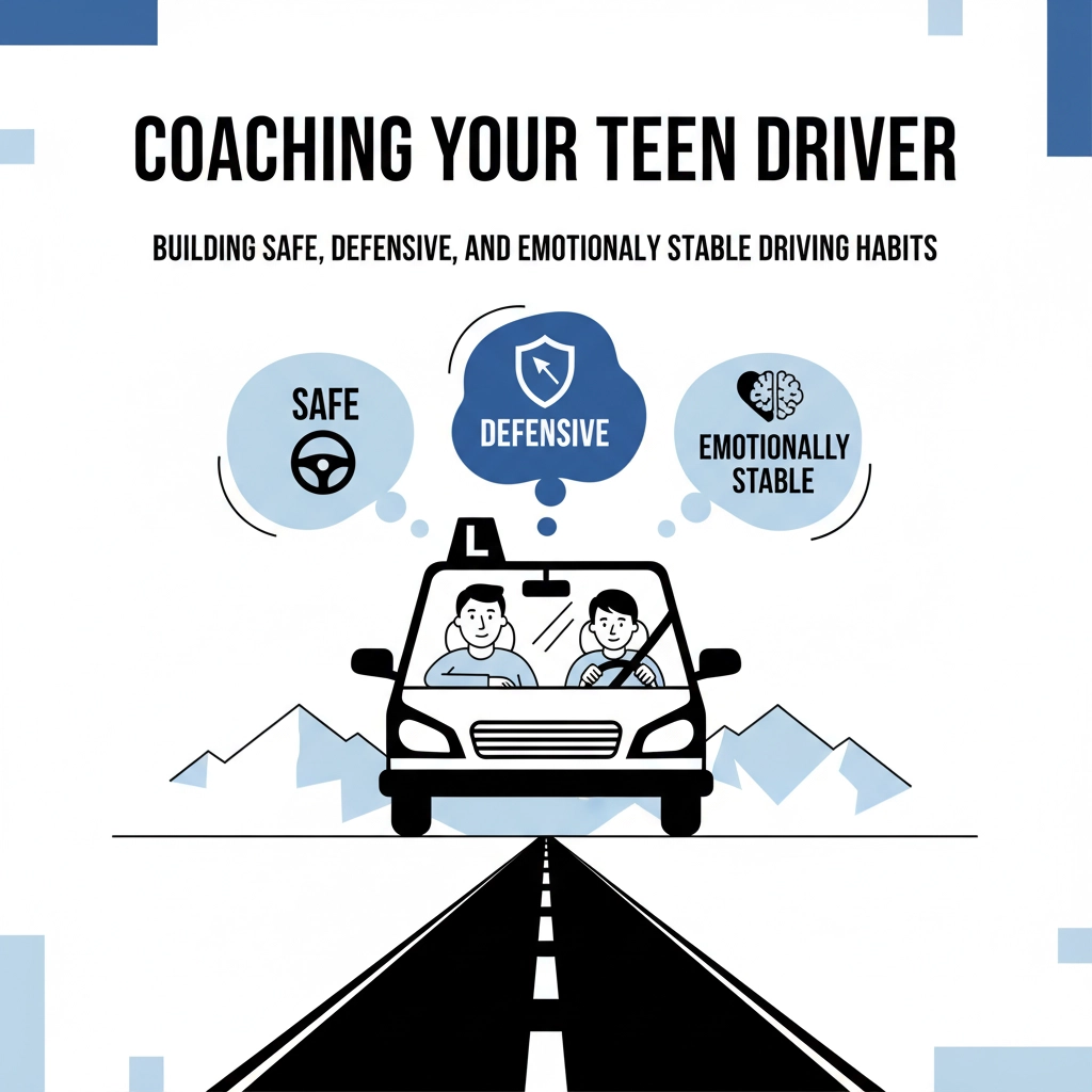 Coaching Your Teen Driver: Building Safe, Defensive, and Emotionally Stable Driving Habits