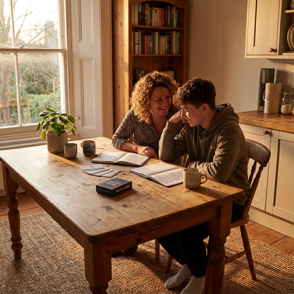 Teen reflecting thoughtfully about identity and faith