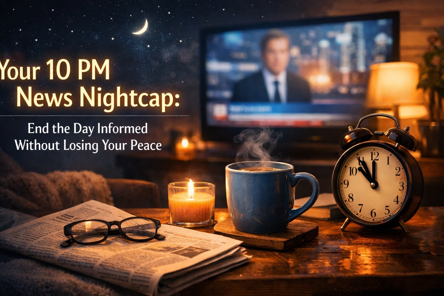 [HERO] Your 10 PM News Nightcap: End the Day Informed Without Losing Your Peace