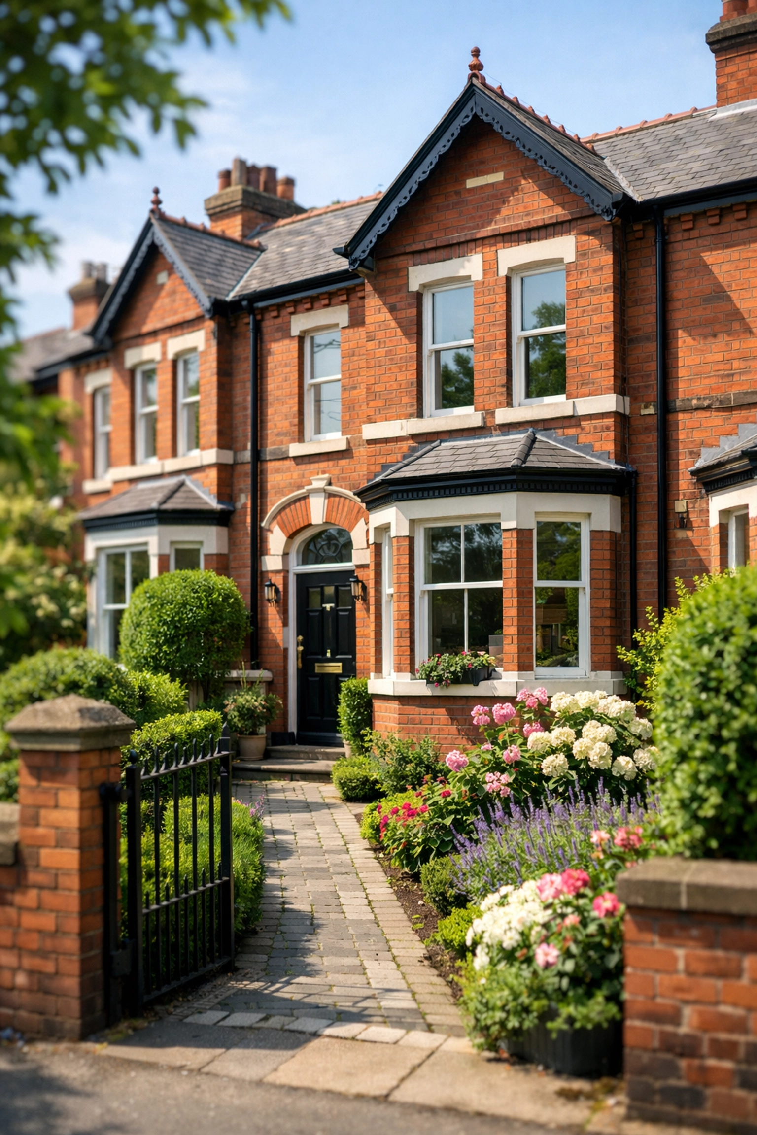 Victorian red-brick terrace house in Manchester, ideal for a long-term buy-to-let mortgage investment.