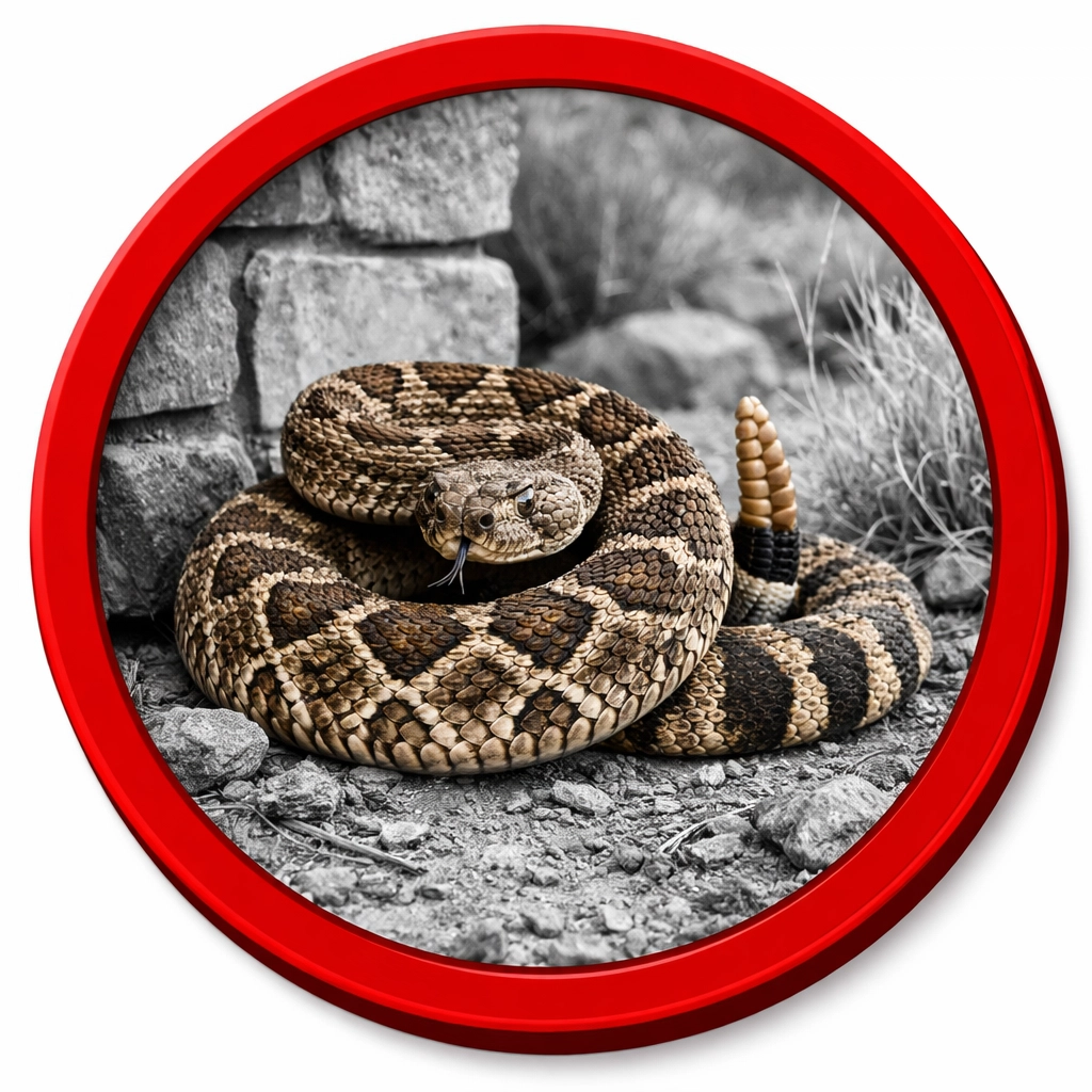 Rattlesnake near a residential foundation in Casa Grande showing specialized snake exclusion needs.