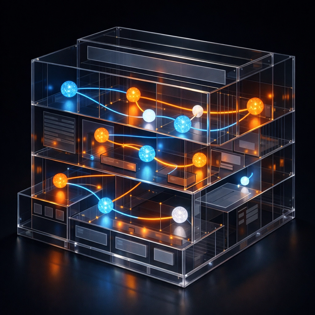 Structured schema markup and website architecture data trails optimized for AI search engines.