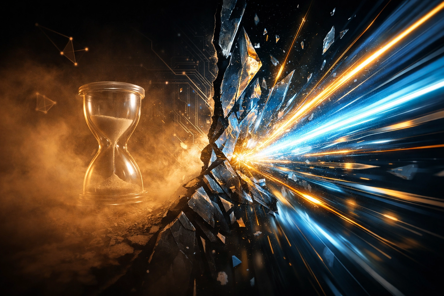 Visualizing fast Web3 payment settlement vs slow legacy crypto transaction confirmation for higher success rates.