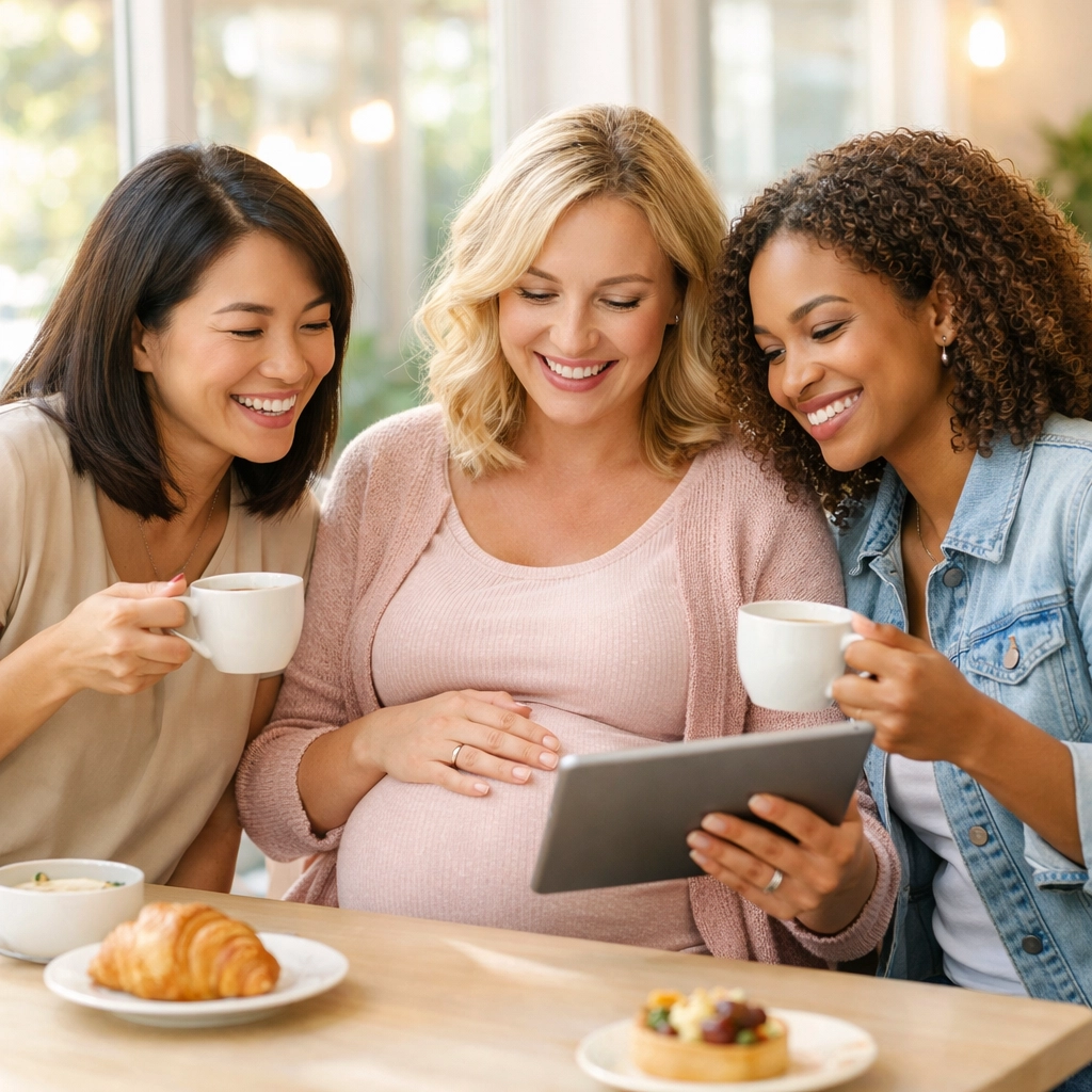 New Jersey surrogate meeting with support team to discuss legal protections and surrogacy journey