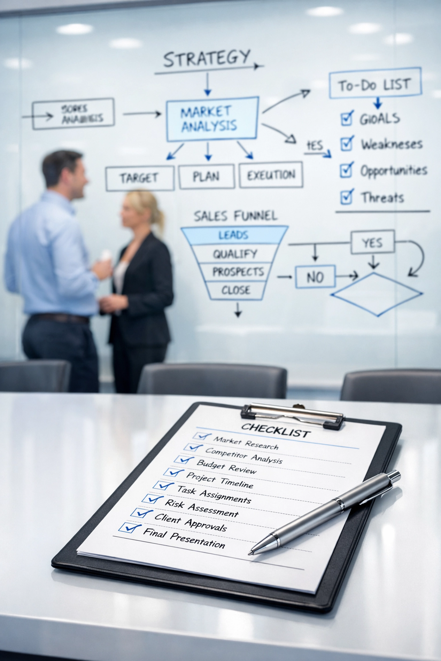 Real estate syndication checklist and strategic due diligence planning meeting