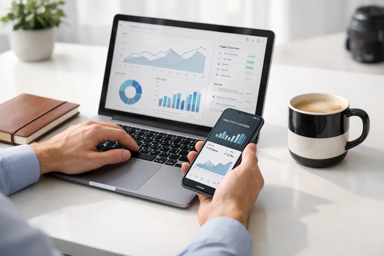 Digital workspace for cross-platform media amplification and integrated strategic consulting efforts.