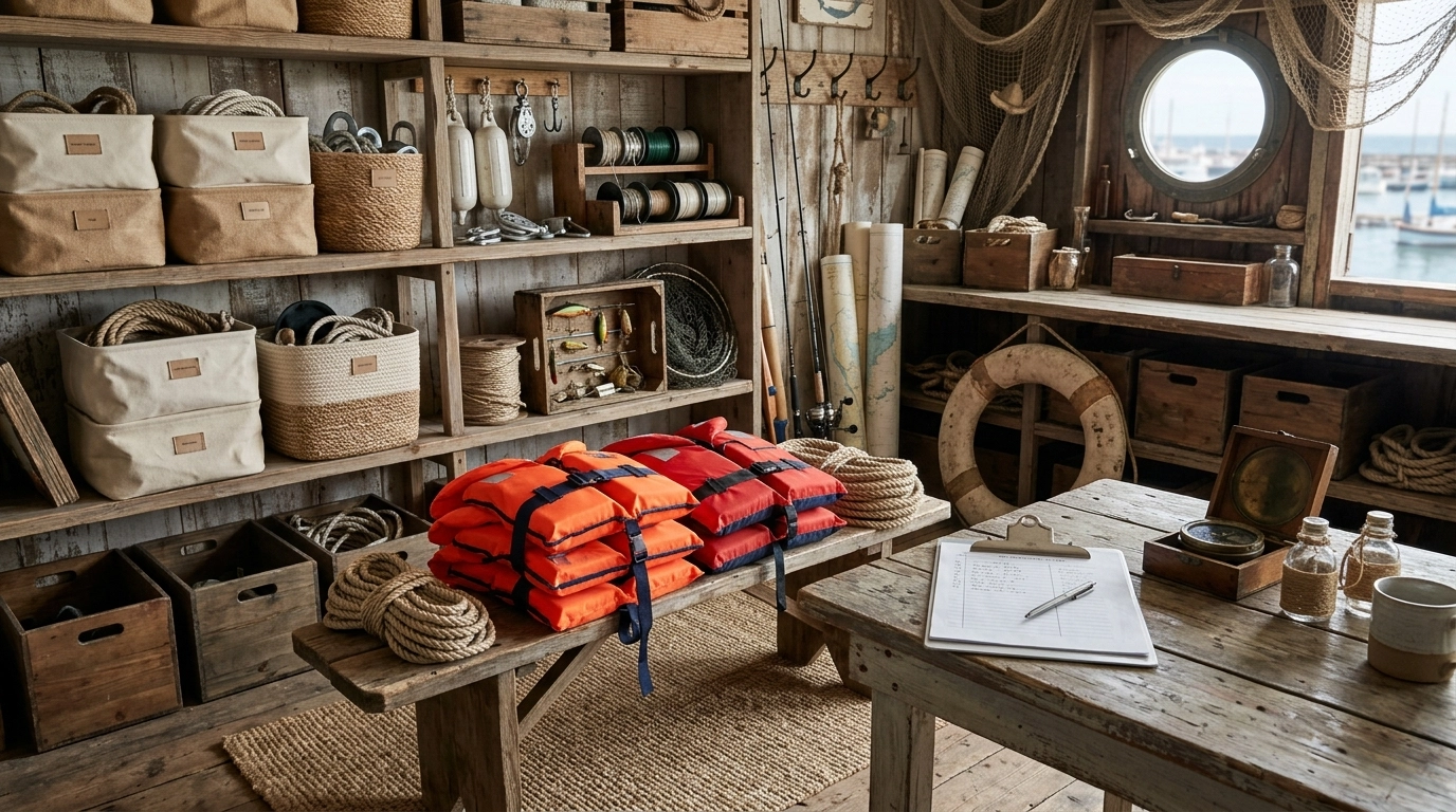 Boho Chic nautical gear and inventory list for maritime property division