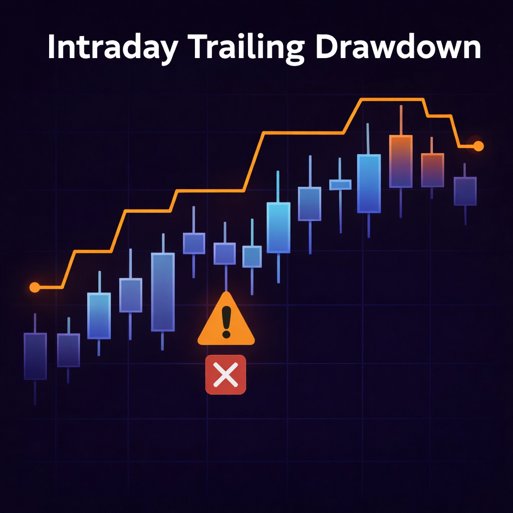 Intraday Trailing Drawdown Diagram