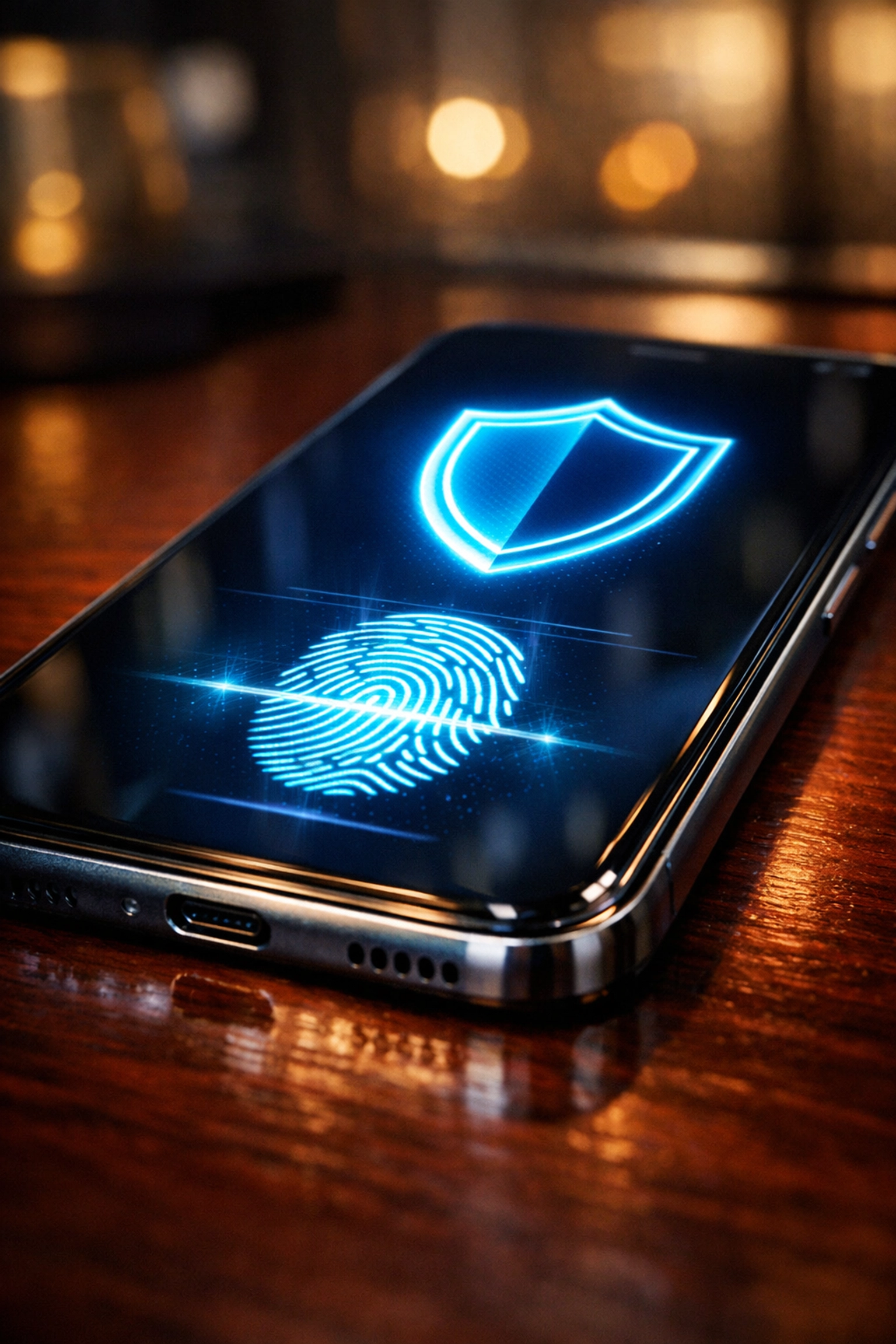Smartphone displaying multi-factor authentication for enhanced small business cyber security.