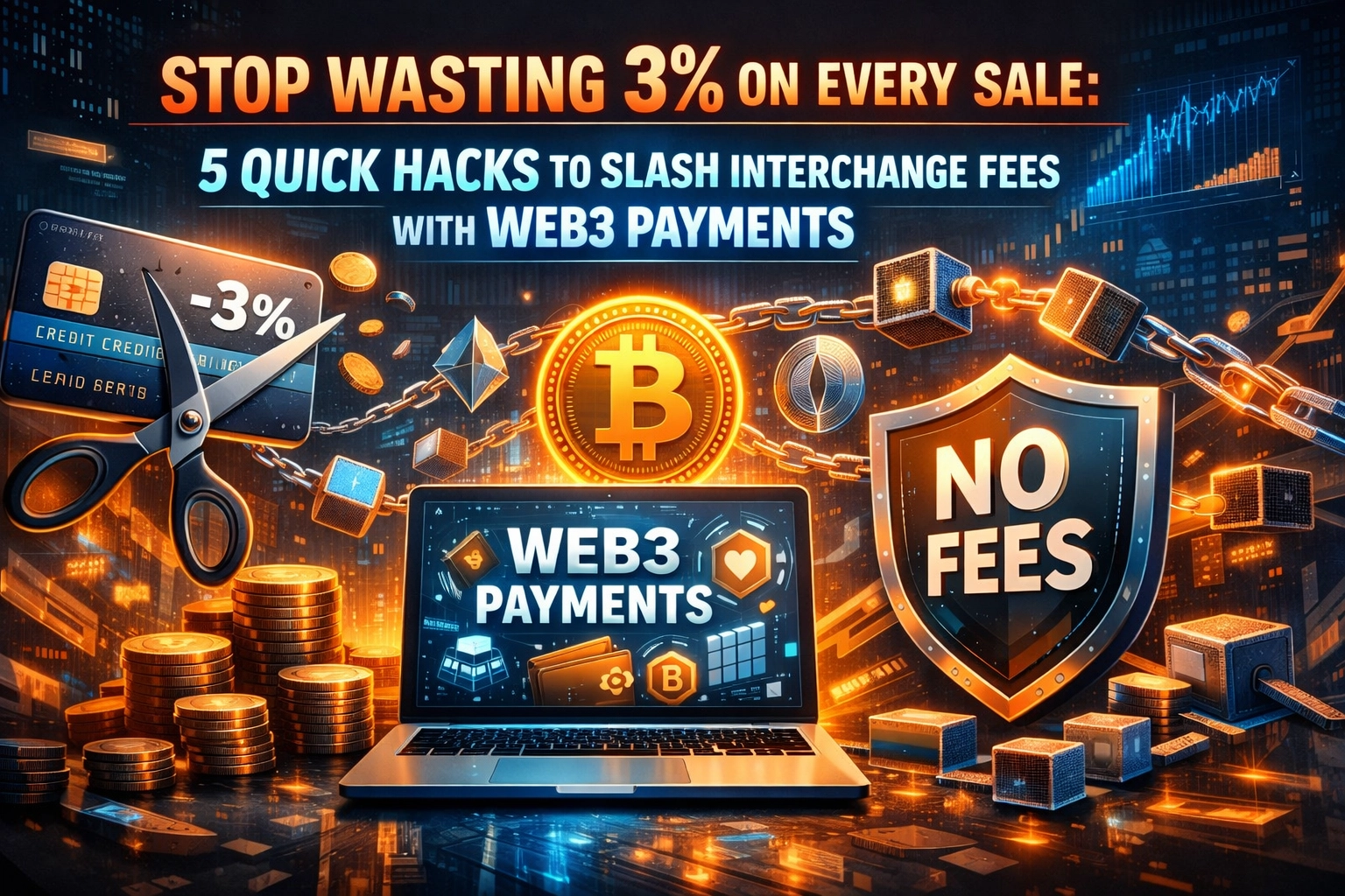[HERO] Stop Wasting 3% on Every Sale: 5 Quick Hacks to Slash Interchange Fees with Web3 Payments