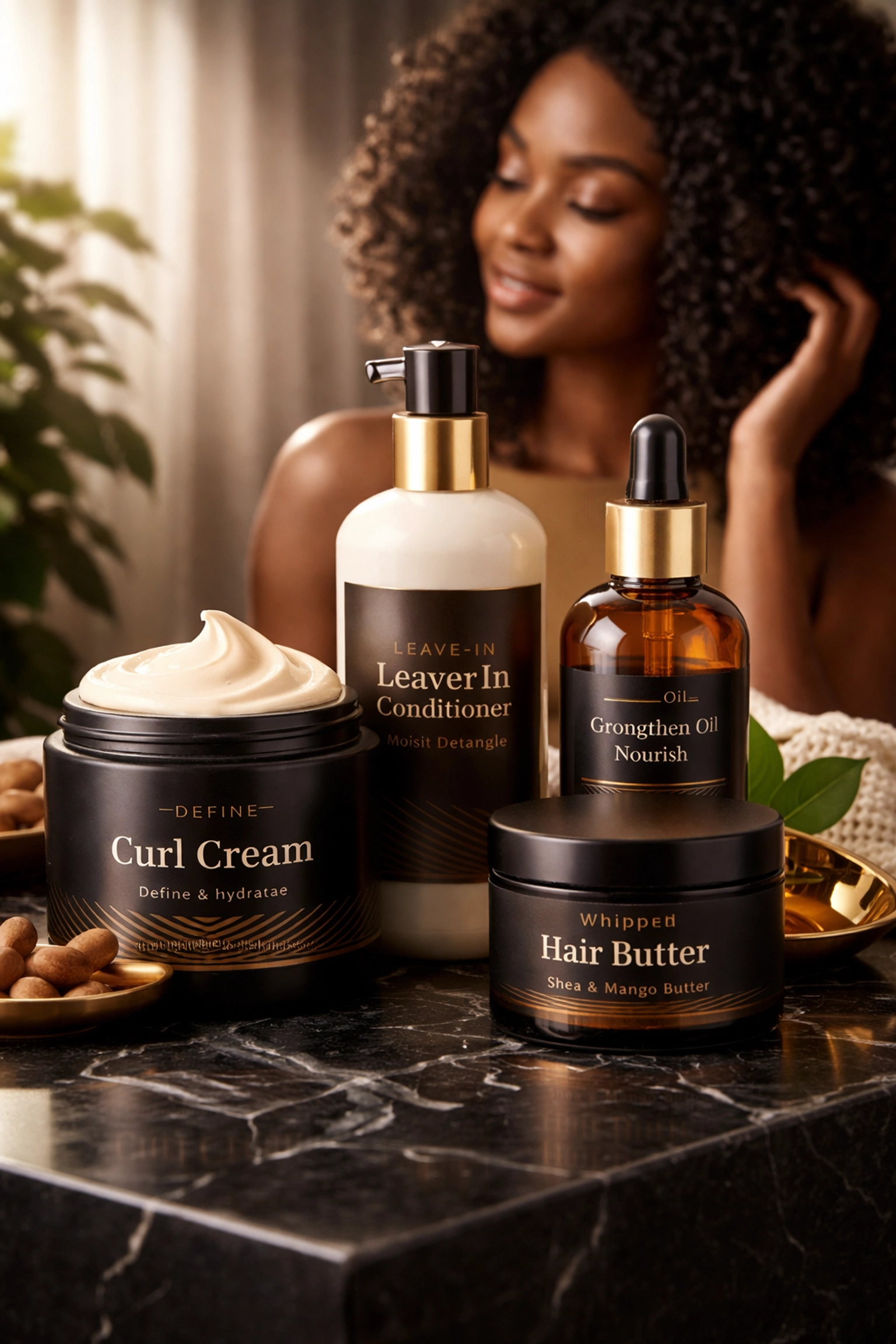 The Ultimate Guide to Shopping Black-Owned Beauty Products: Everything You Need to Succeed Black-owned haircare products including curl creams and natural oils for textured hair