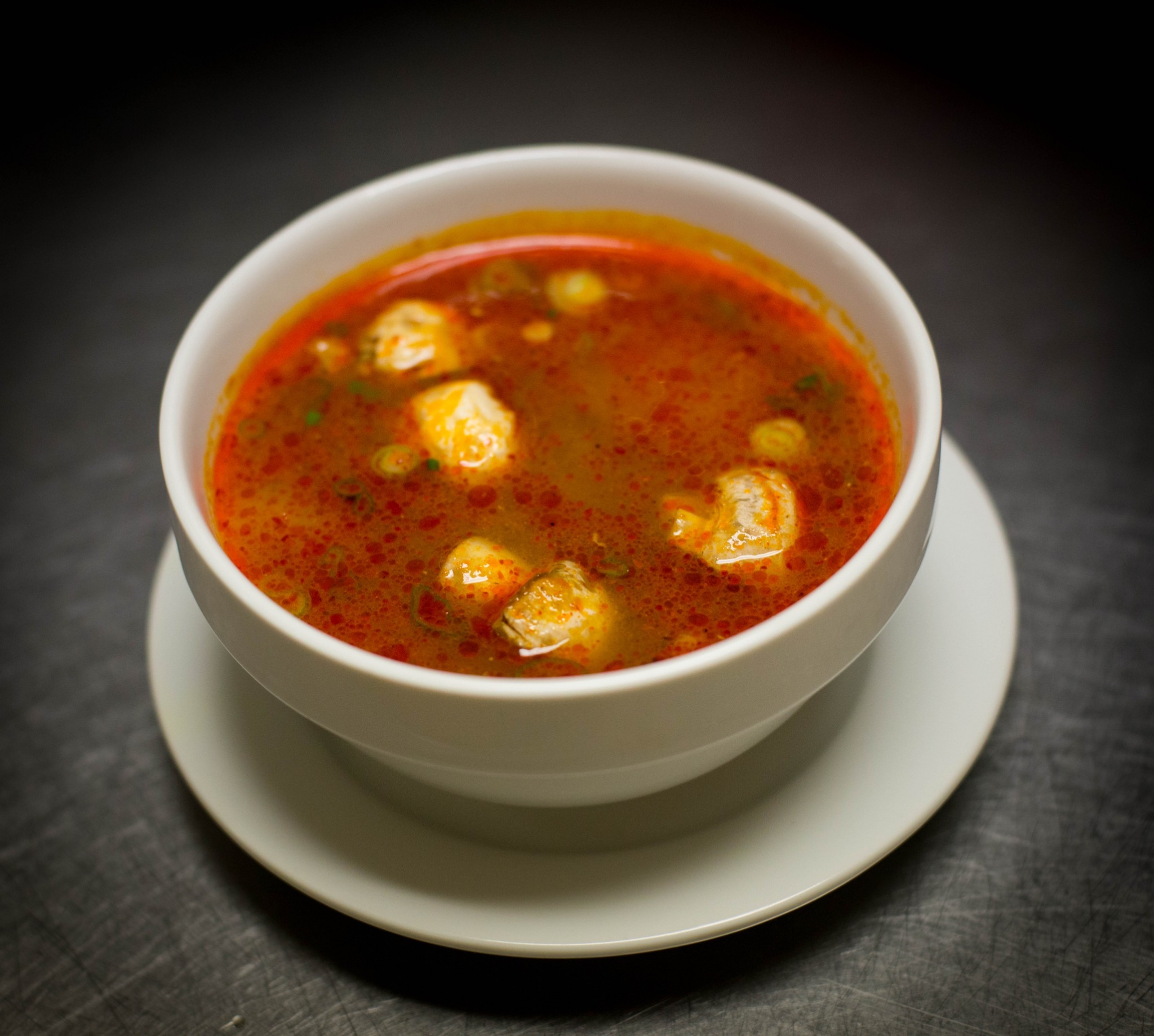 Tom Yum Soup—steamy, fragrant, and bright with lemongrass-lime notes (authentic photo)