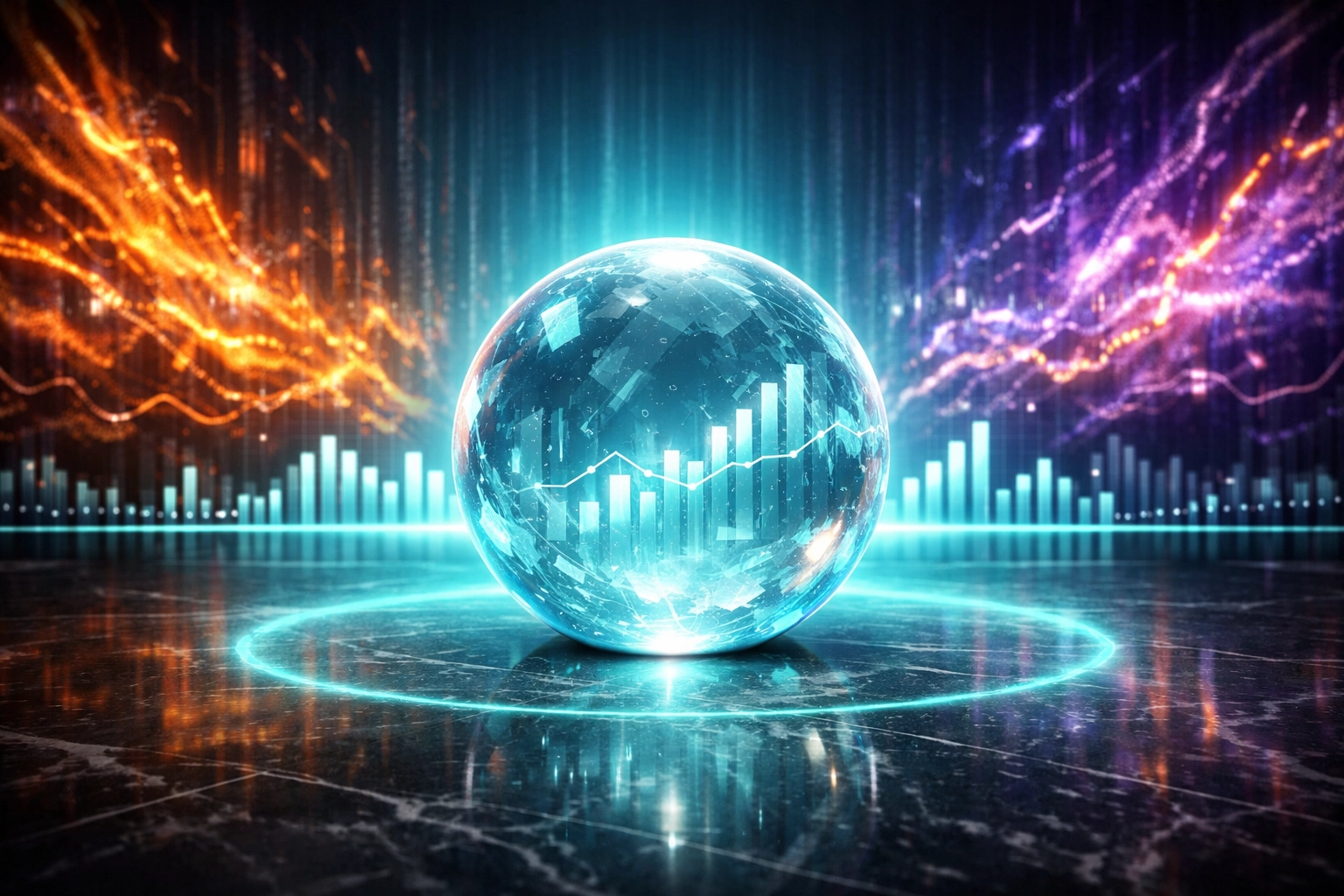 LUSD stablecoin orb providing financial stability in a volatile crypto merchant processing market.