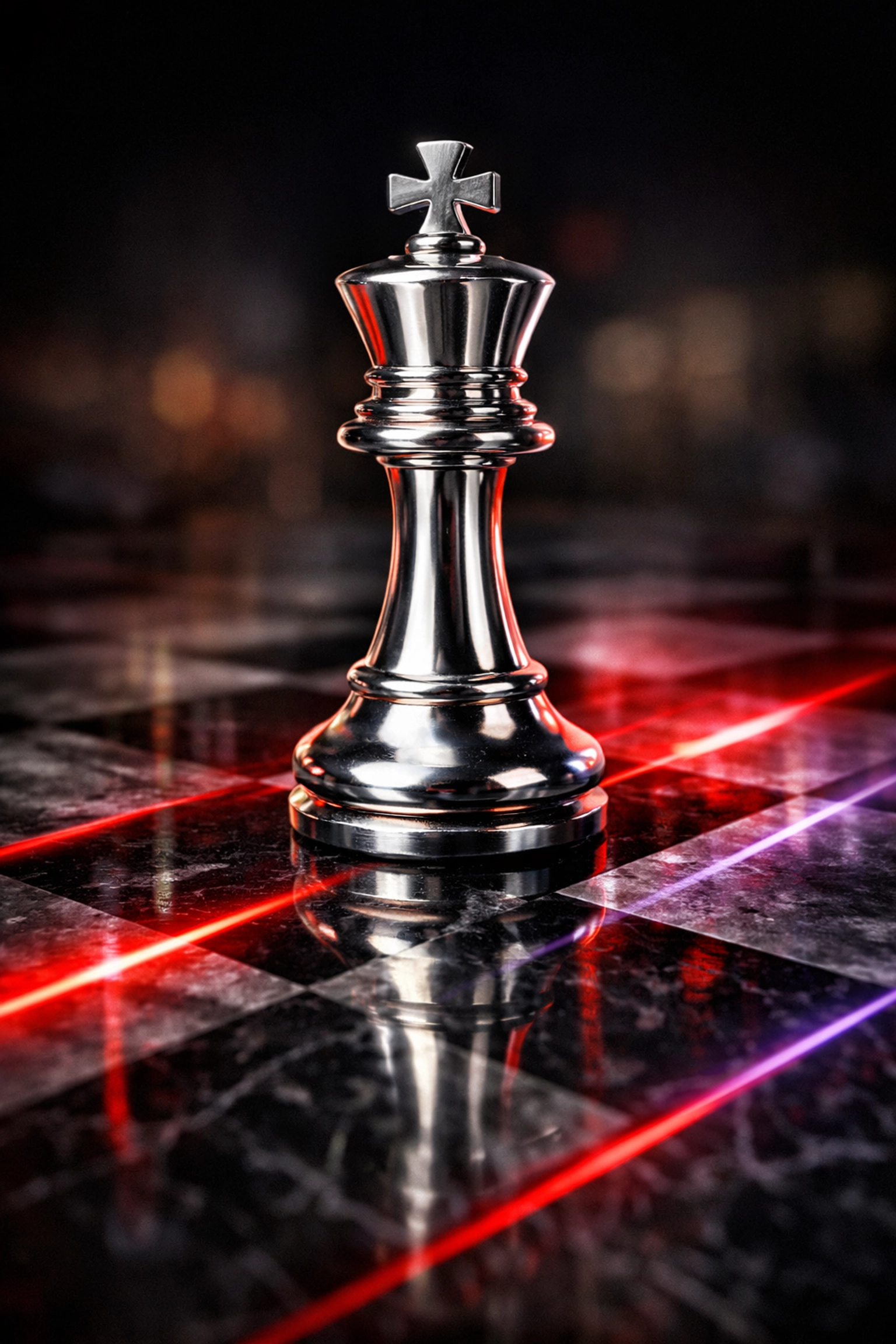 A silver king chess piece symbolizing strategic ministry trust management and legacy protection.