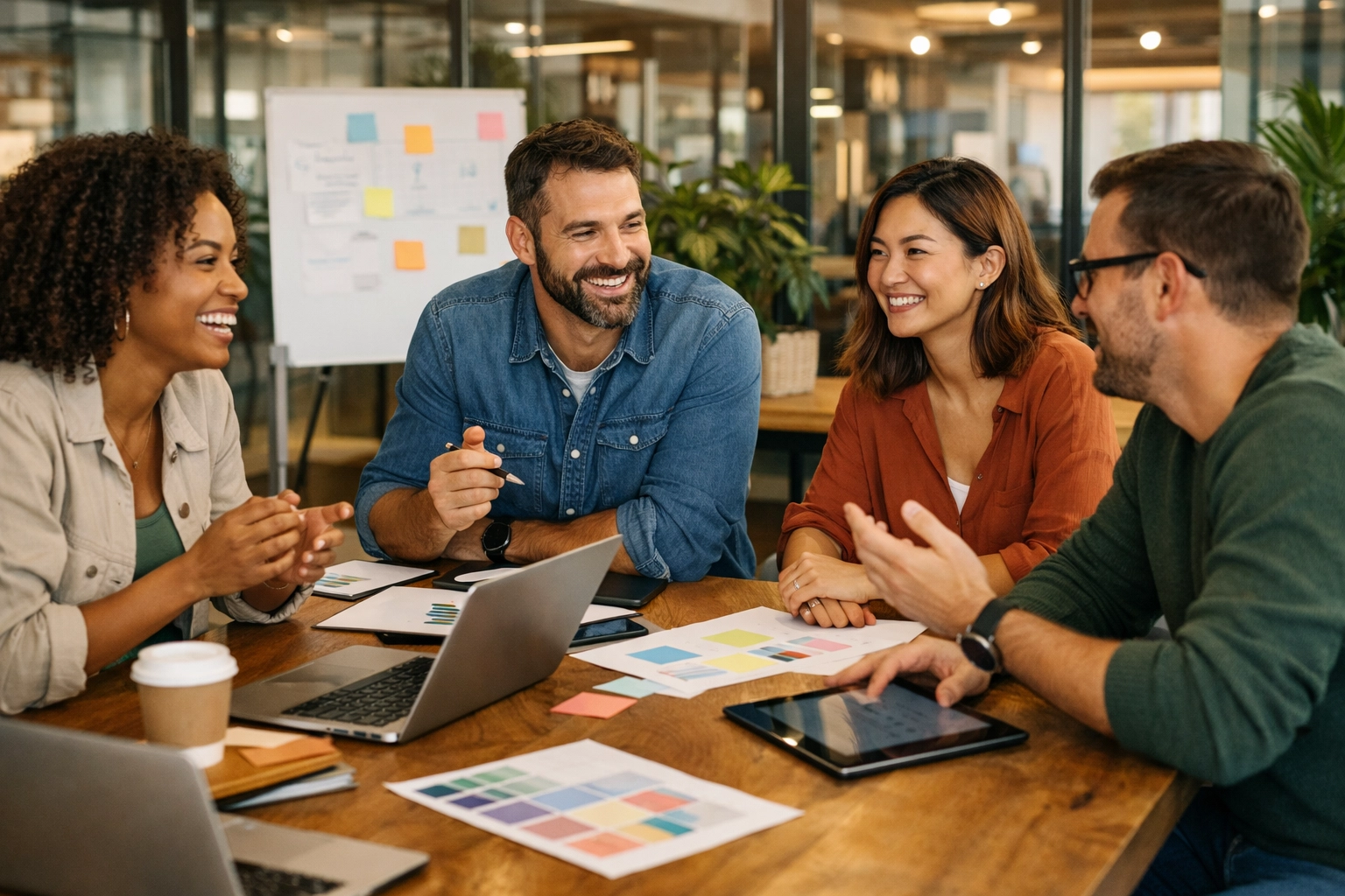 Marketing agency team collaborating on digital strategy after the OpenAI Sora app shutdown.