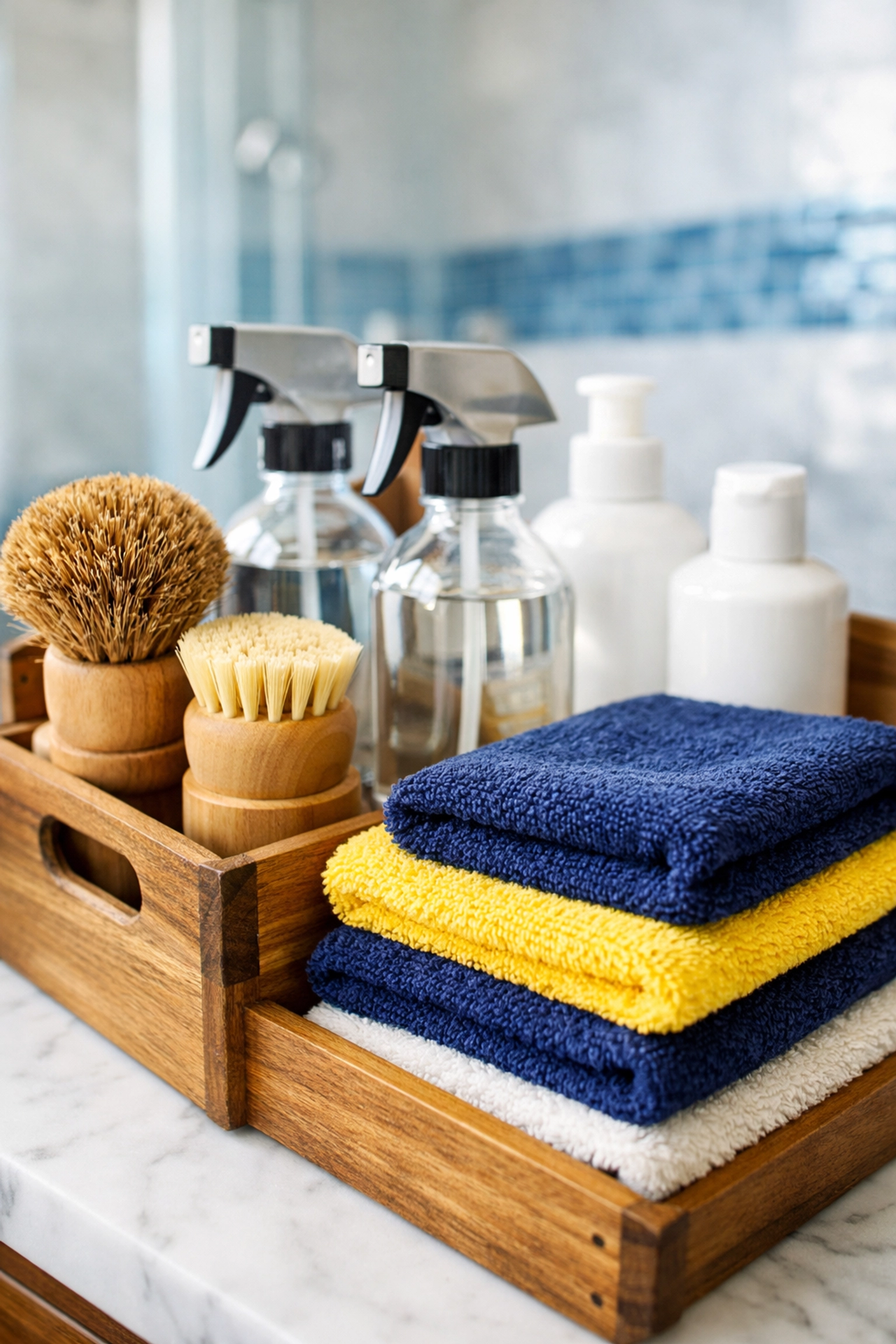 Premium eco-friendly house cleaning Cambridge MA supplies used for deep move-out cleaning.