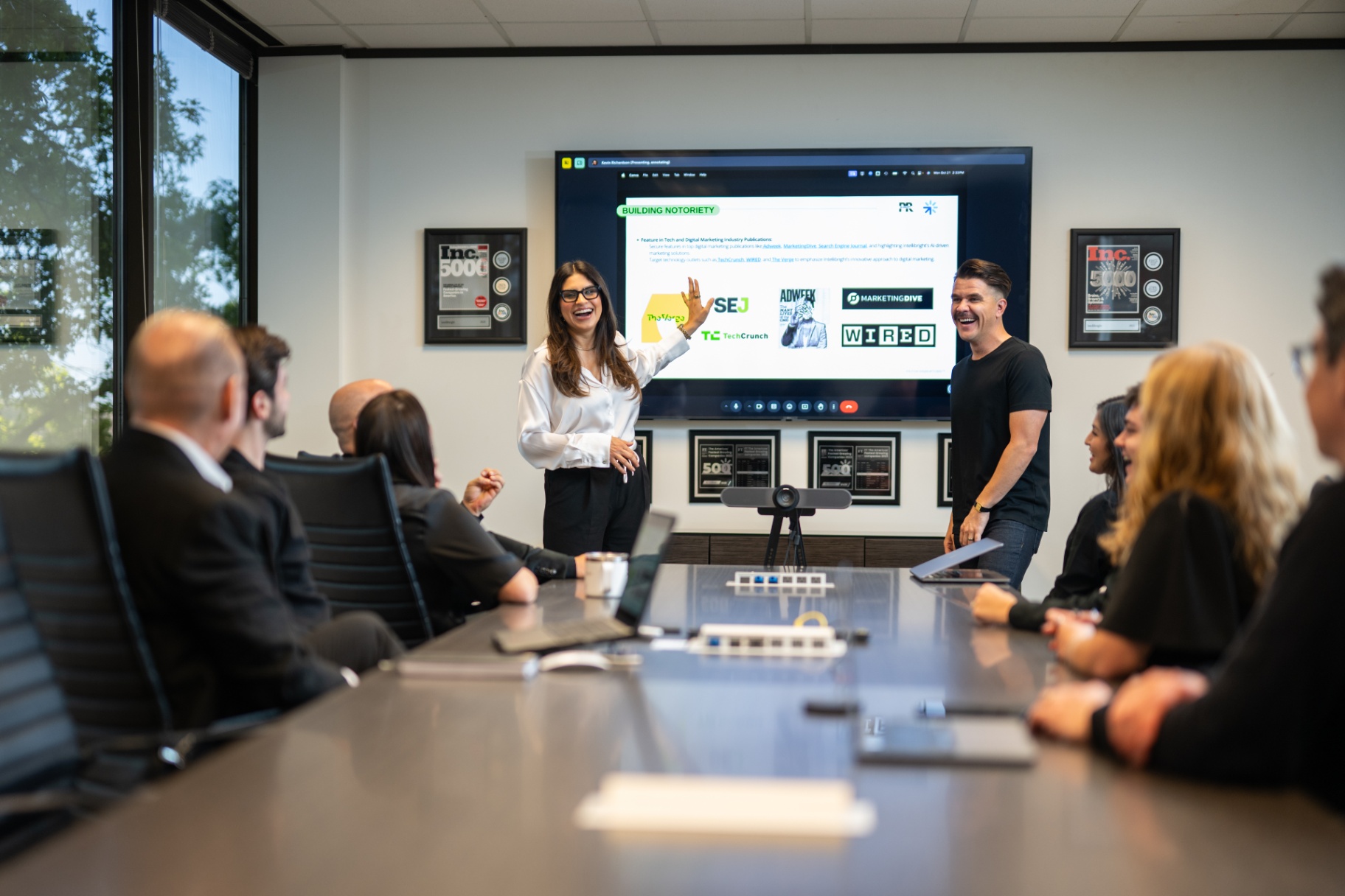 Presenting tangible business outcomes and top-tier media results