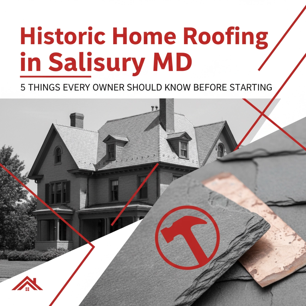 Historic Home Roofing in Salisbury MD: 5 Things Every Owner Should Know Before Starting