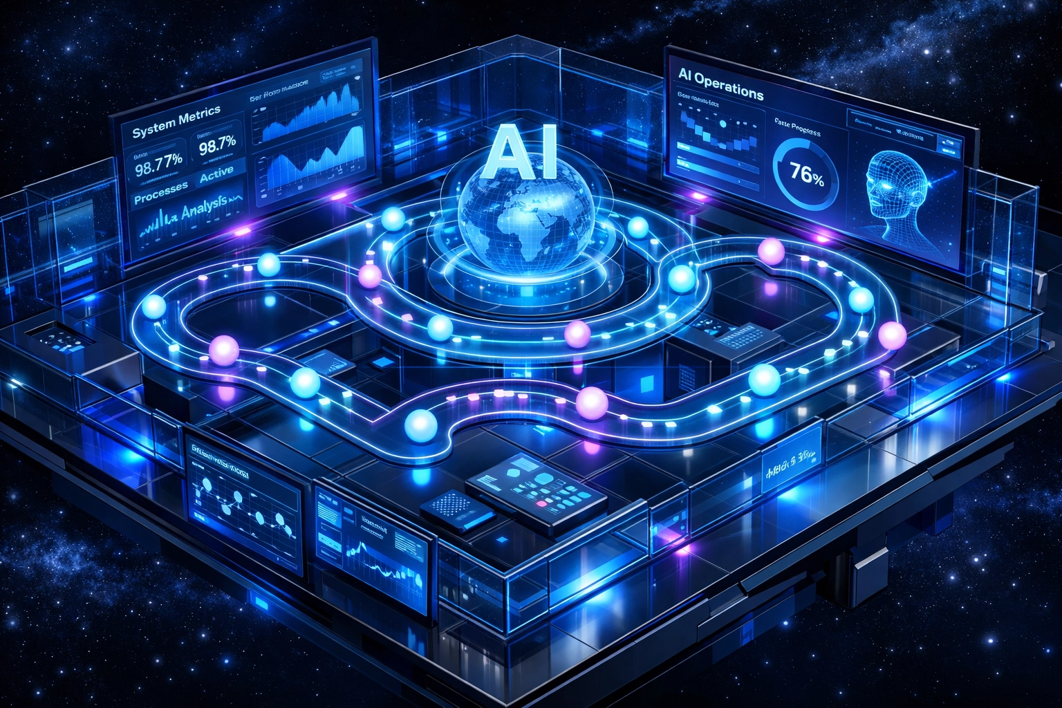 ServiceNow AI Control Tower dashboard showing autonomous agents and workflow orchestration metrics