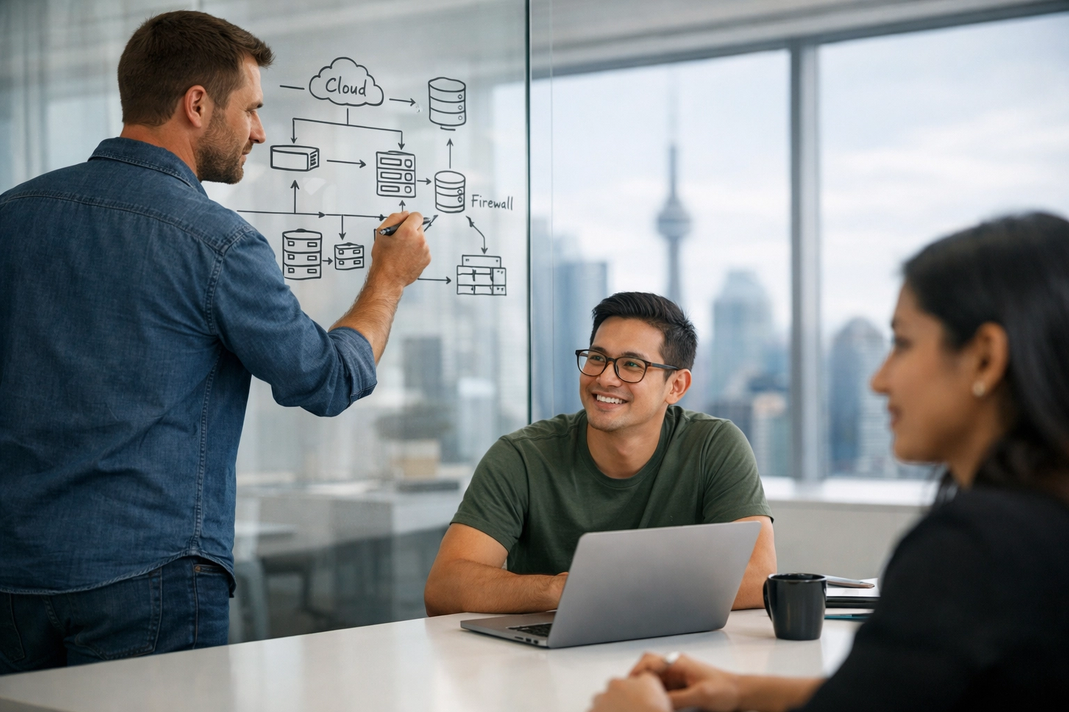 Global ServiceNow ITOM team planning a streamlined infrastructure map for cross-industry ITAM integration.