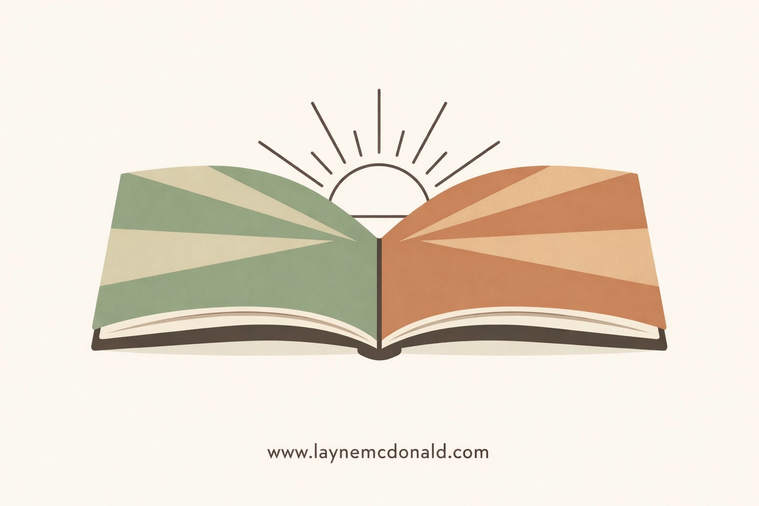 A sun rising from an open book, representing new perspectives in Christian fiction and spiritual leadership.