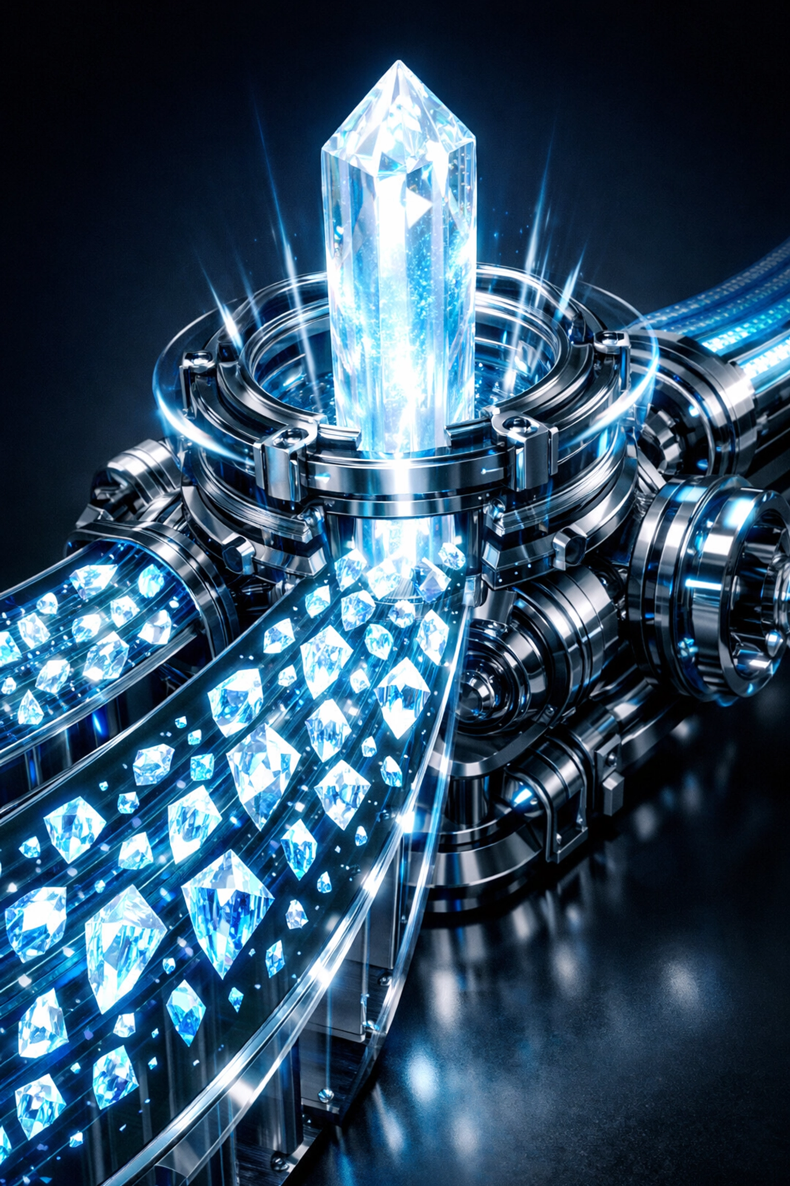 A content engine symbolizing how a Toronto marketing agency repurposes pillar content for multiple channels.